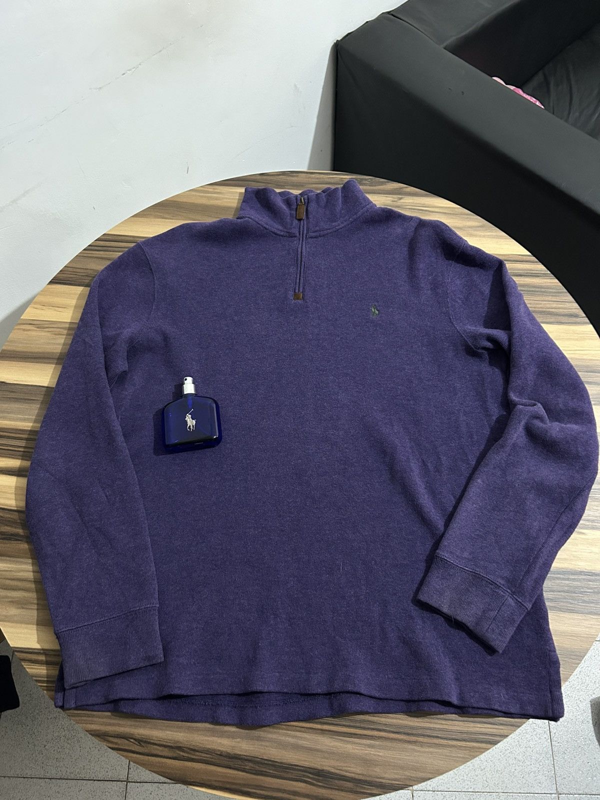Polo Ralph Lauren Polo Ralph Lauren Purple Quarter Zip Sweater Size US L / EU 52-54 / 3 - 1 Thumbnail