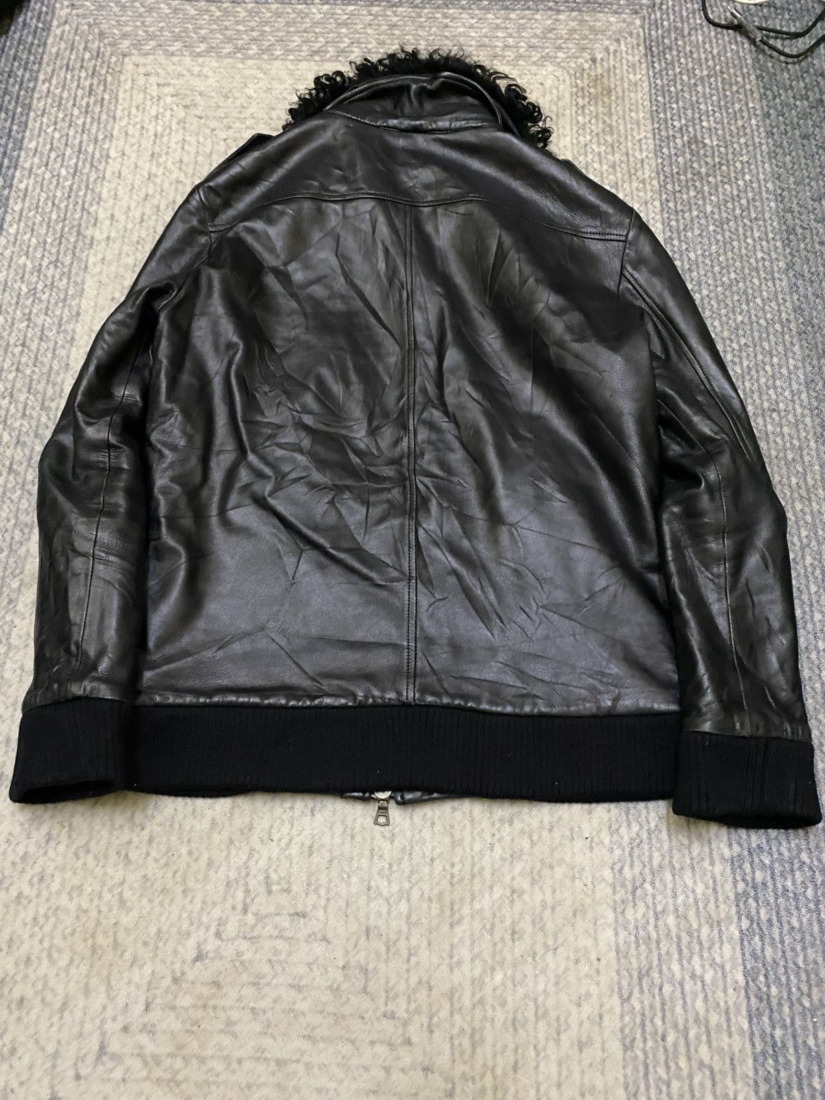 NO ID NO ID A2 LEATHER JACKET FUR NECK LINING REMOVEABLE Size US S / EU 44-46 / 1 - 2 Thumbnail
