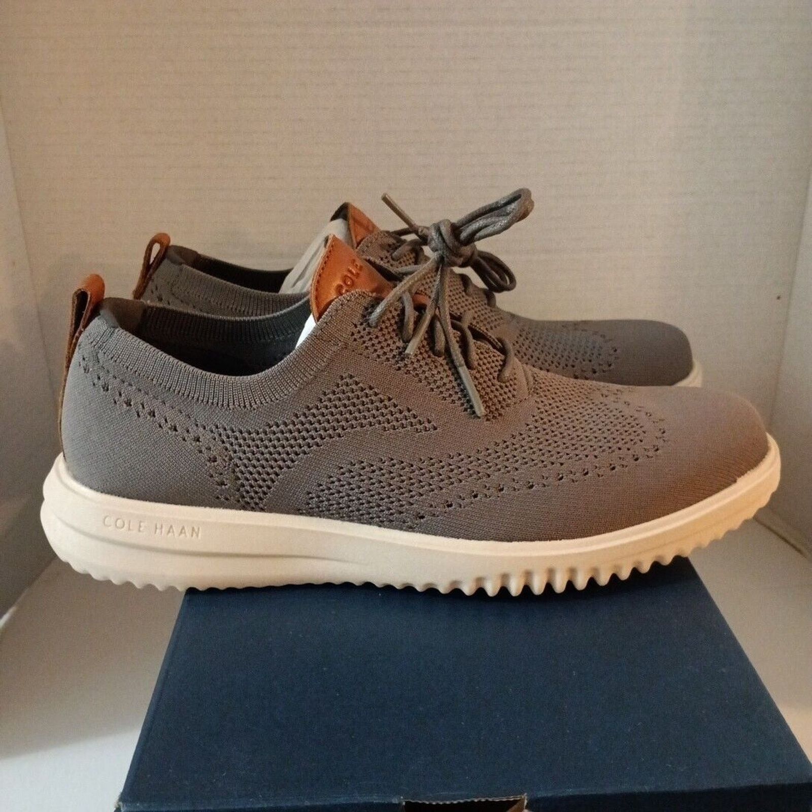 Cole Haan Cole Haan Wingtip Oxford Shoes Men's Size 9.5M Gray C38227 Size US 9.5 / EU 42-43 - 2 Thumbnail