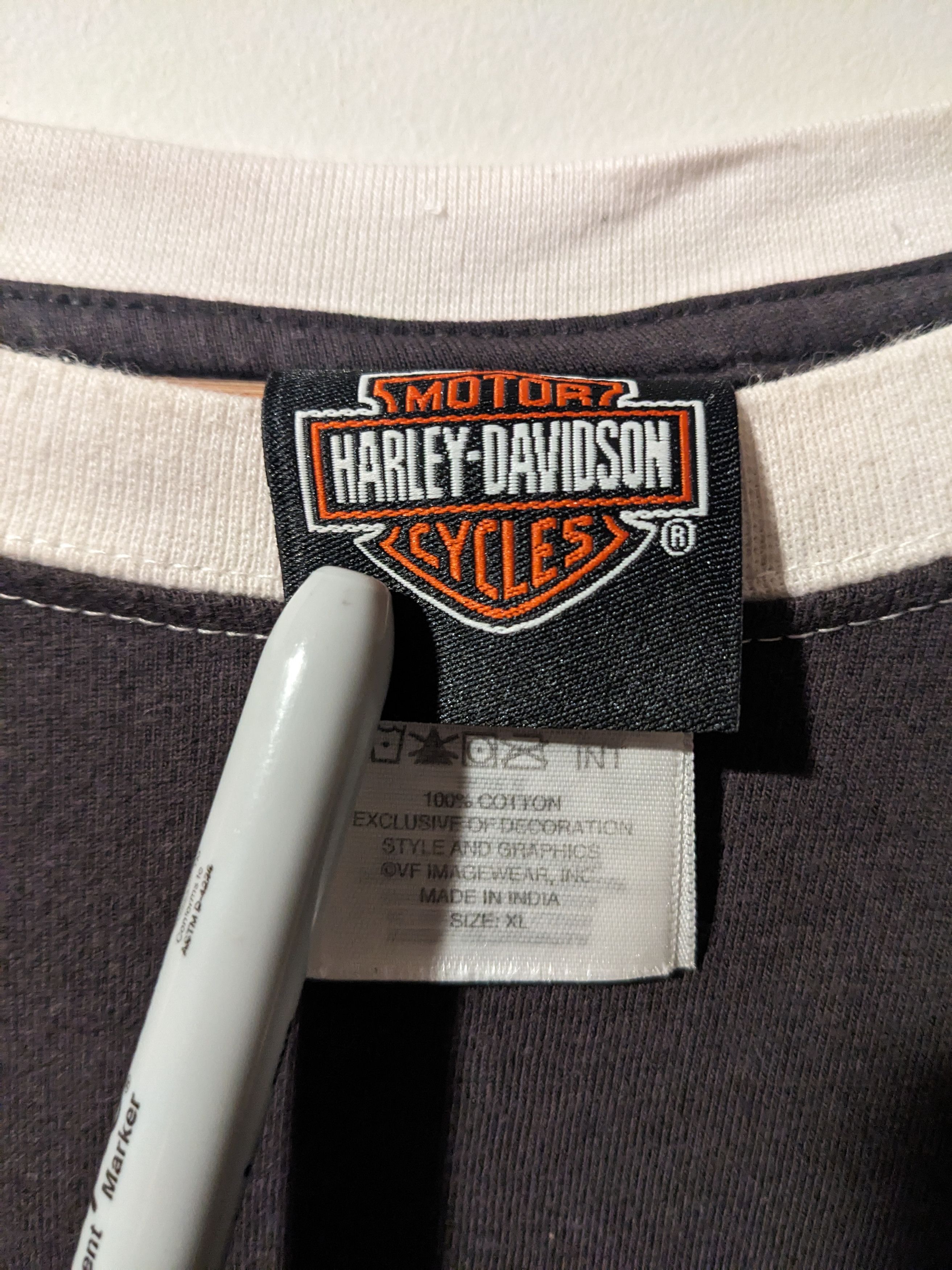 Harley Davidson × Vintage Vintage Y2K Harley Davidson Motorcycle Long-sleeve T-Shirt Size US XL / EU 56 / 4 - 9 Thumbnail