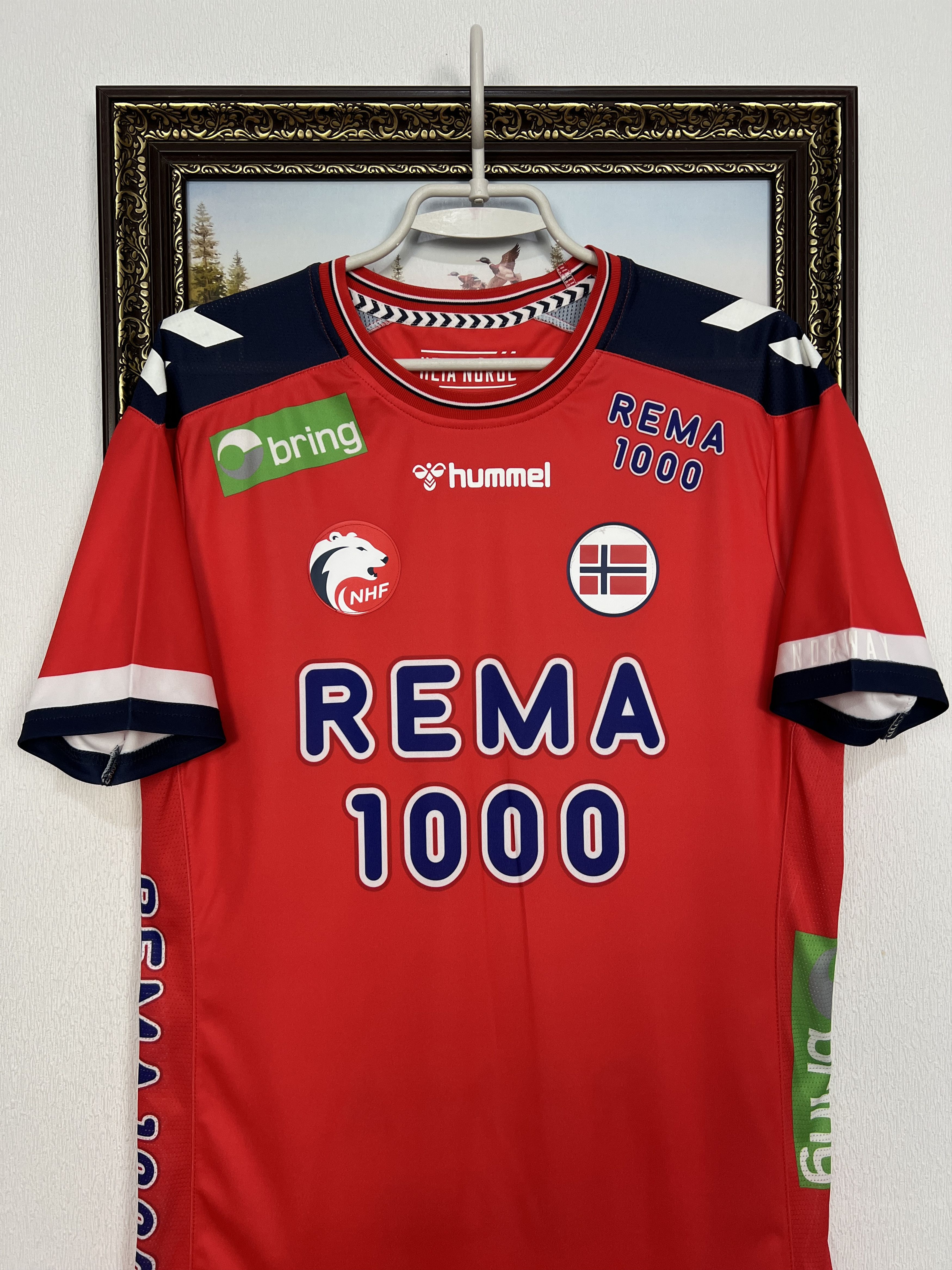 Hummel Norway Handball Shirt Jersey National Team Trikot Hype Size US S / EU 44-46 / 1 - 2 Thumbnail