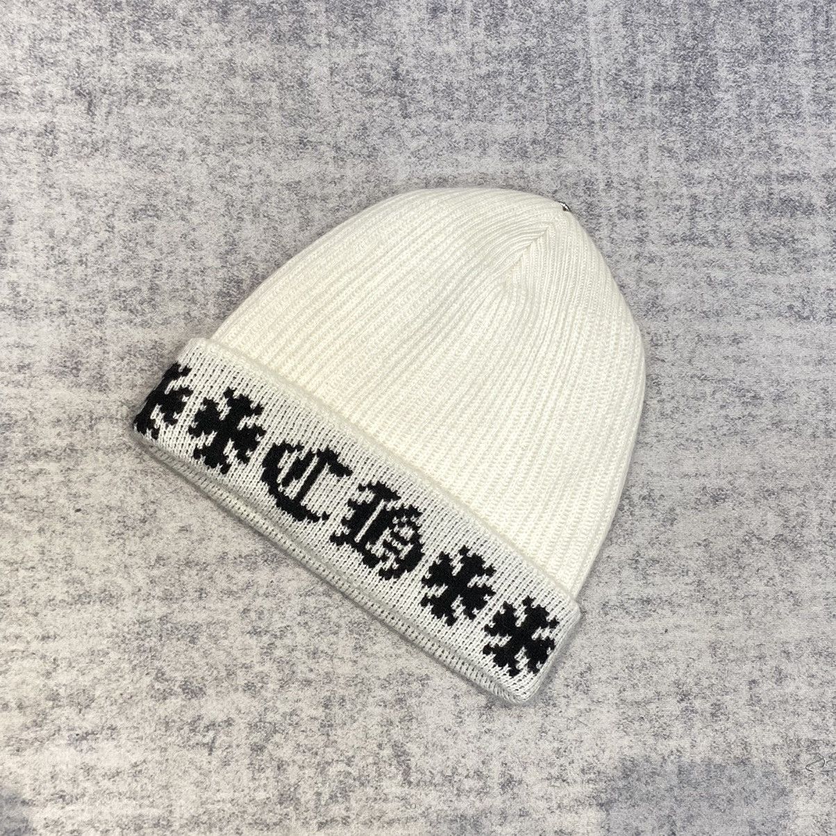 Chrome Hearts Chrome Hearts BIG DADDY cashmere beanie white Size ONE SIZE - 4 Thumbnail