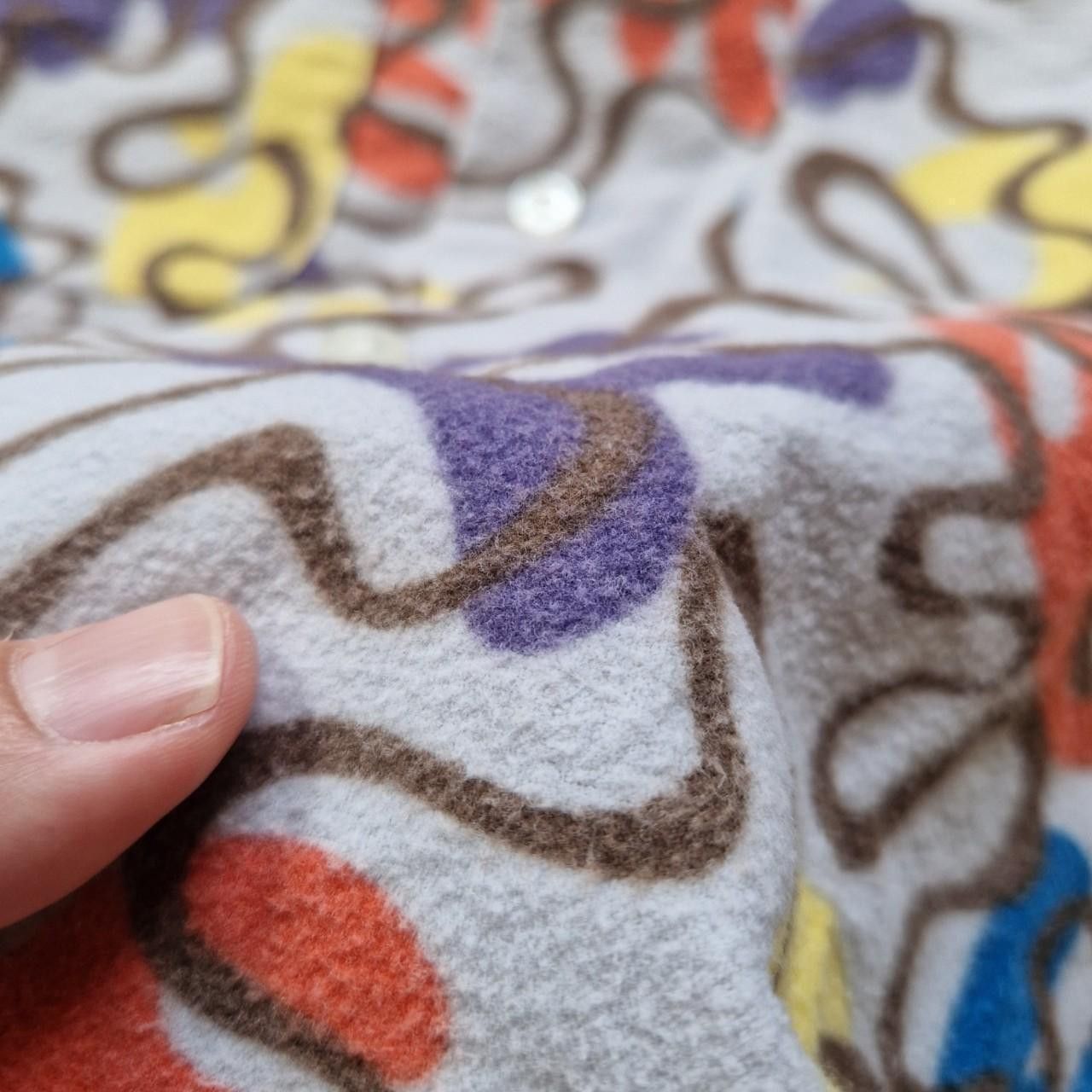 Beams Plus beams wear by beams abstract patterned brushed cotton shirt Size US M / EU 48-50 / 2 - 7 Thumbnail