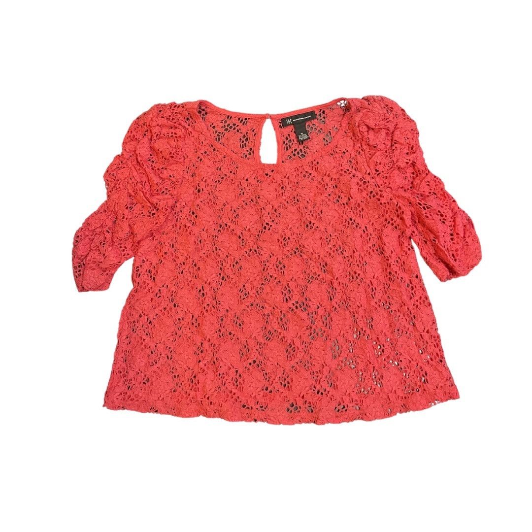 Other INC International Concepts Floral Lace Top Puff Sleeves Boho Size M / US 6-8 / IT 42-44 - 1 Thumbnail