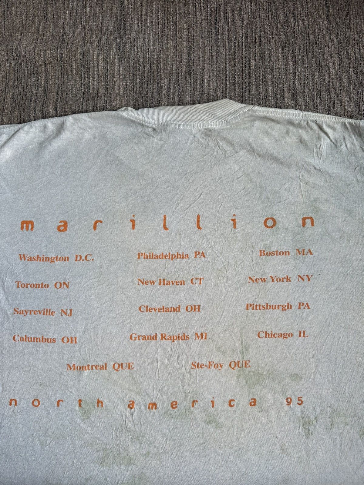 Band Tees × Vintage Vintage 90’s Marillion Afraid of Sunlight Gem Tag Band USA Size US L / EU 52-54 / 3 - 2 Thumbnail