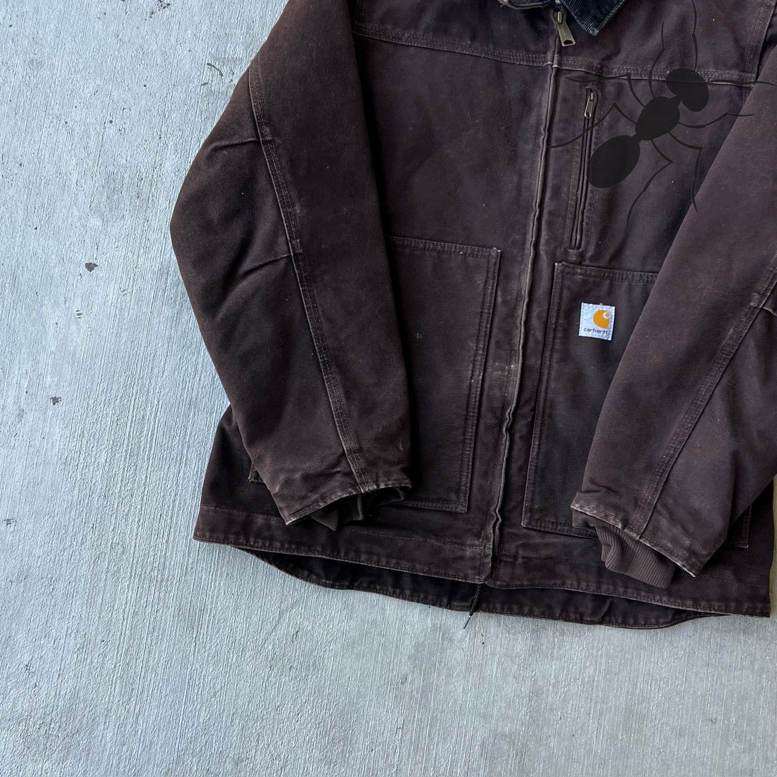 Carhartt × Vintage Carhartt WOMENS WC061 DKB brown work wear jacket Size US S / EU 44-46 / 1 - 9 Thumbnail