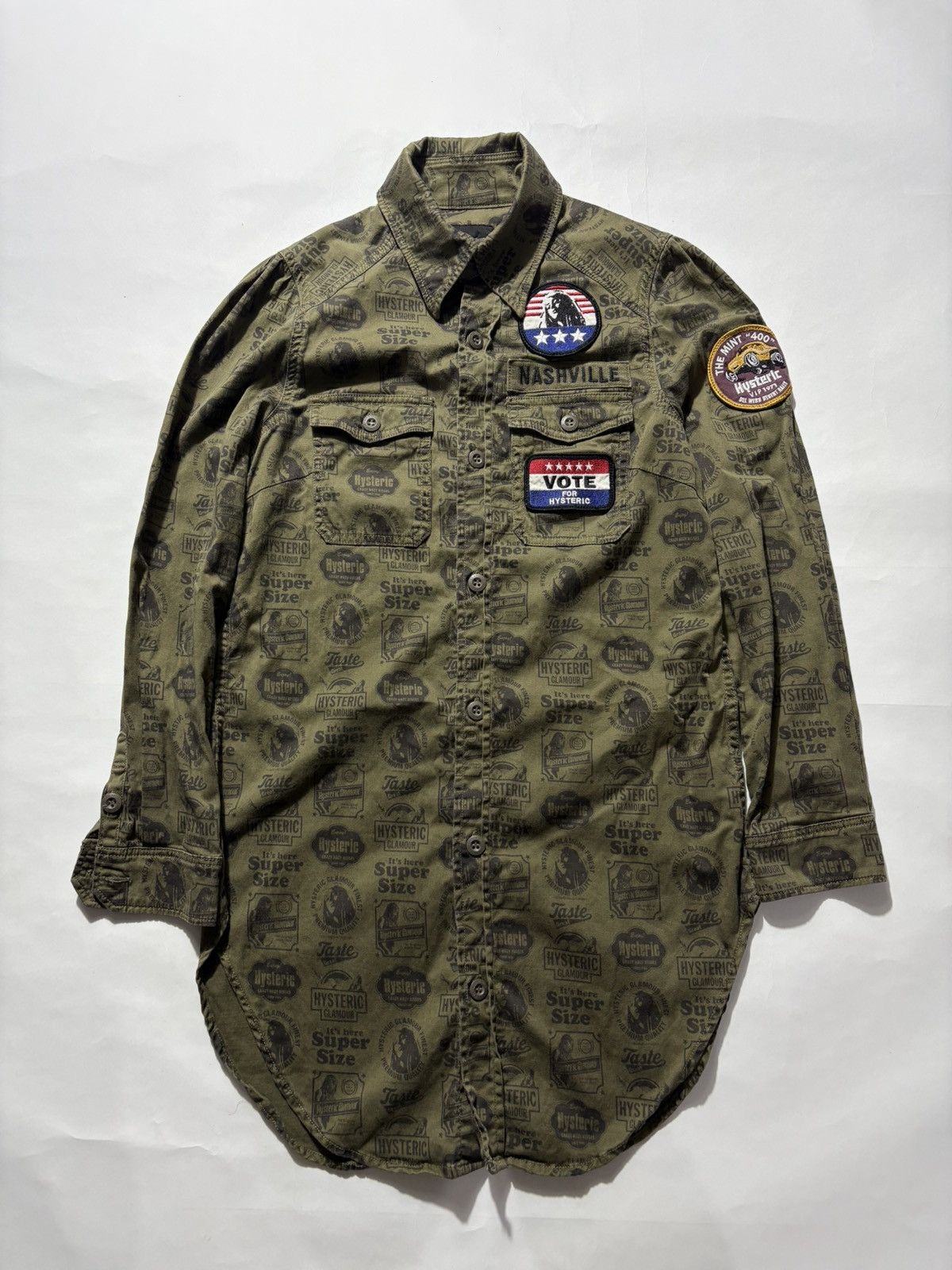 Hysteric Glamour HYSTERIC GLAMOUR ALL OVER PRINT PATCH LOGO L/S Size ONE SIZE - 2 Thumbnail