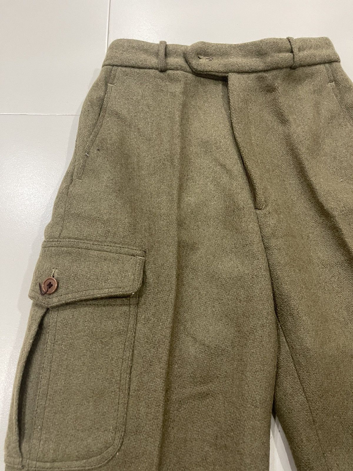 Valentino TRUE VINTAGE HEAVY WOOL PANTS BEIGE VALENTINO Size US 26 / EU 42 - 2 Thumbnail