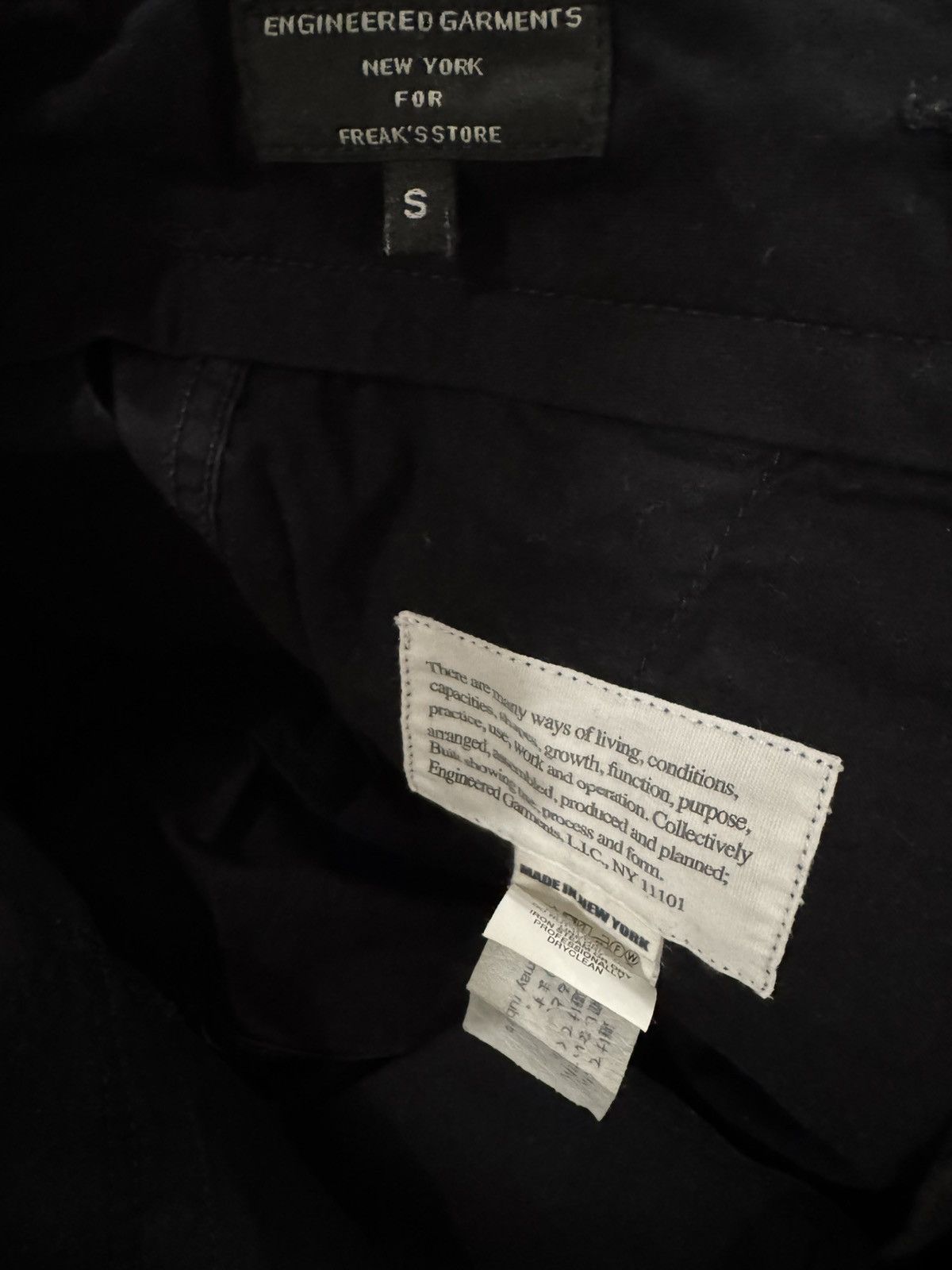 Engineered Garments Freak’s Store x EG FA Short Navy High Count Twill size S Size US 32 / EU 48 - 4 Thumbnail
