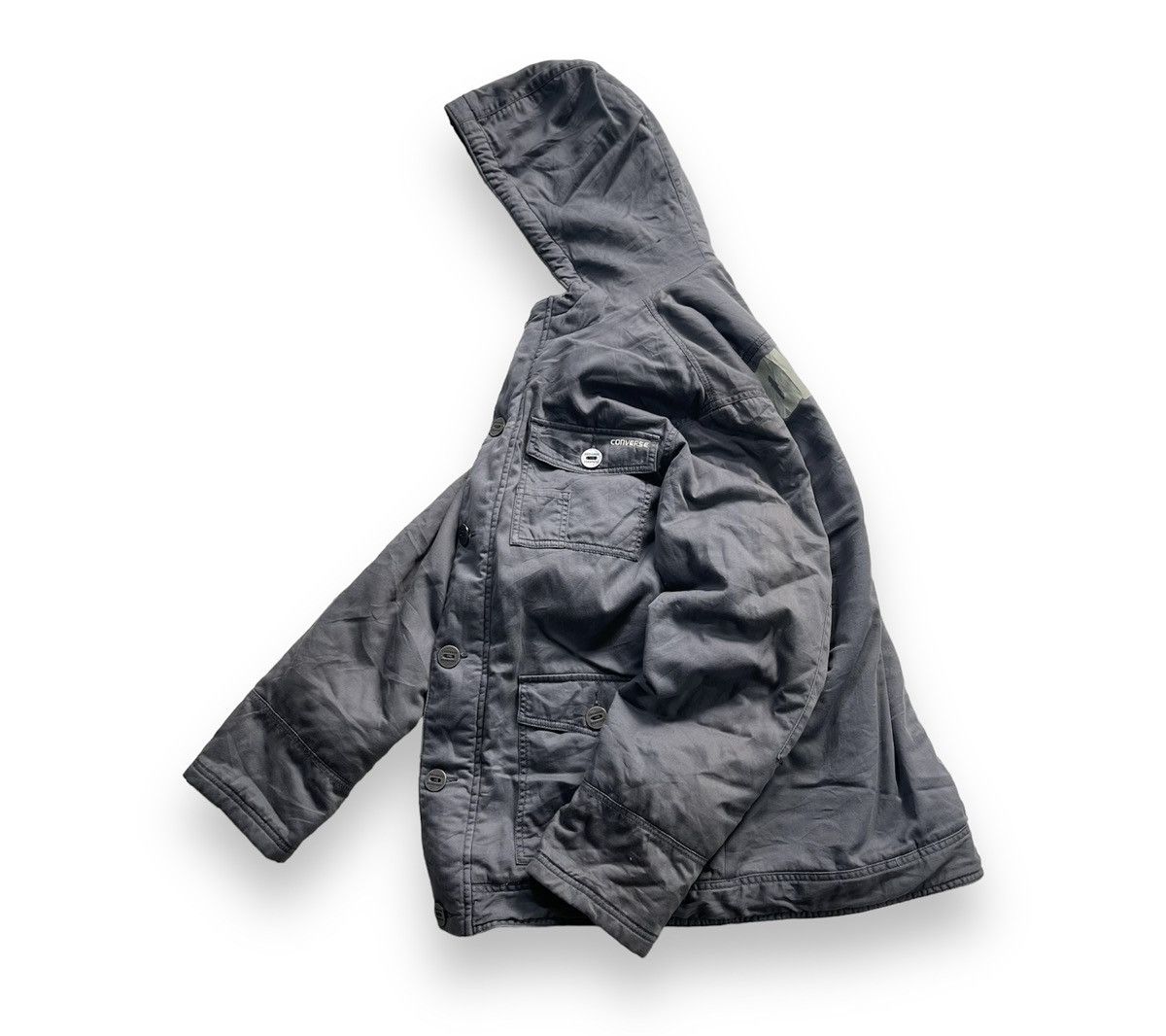 Converse × Vintage Vintage Converse Sherpa Chore Hoodie Jacket Size US XL / EU 56 / 4 - 1 Thumbnail