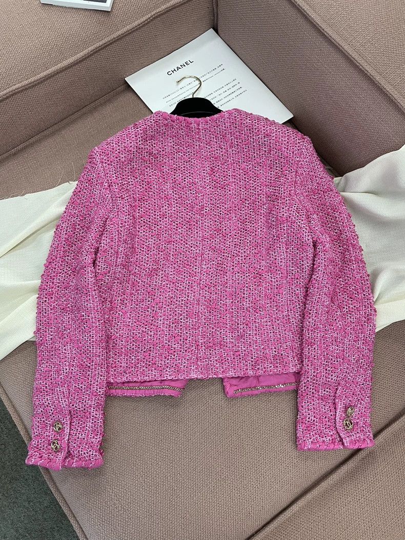 Chanel Chanel 21 early spring pink V-neck braided coat Size XS / US 0-2 / IT 36-38 - 4 Thumbnail