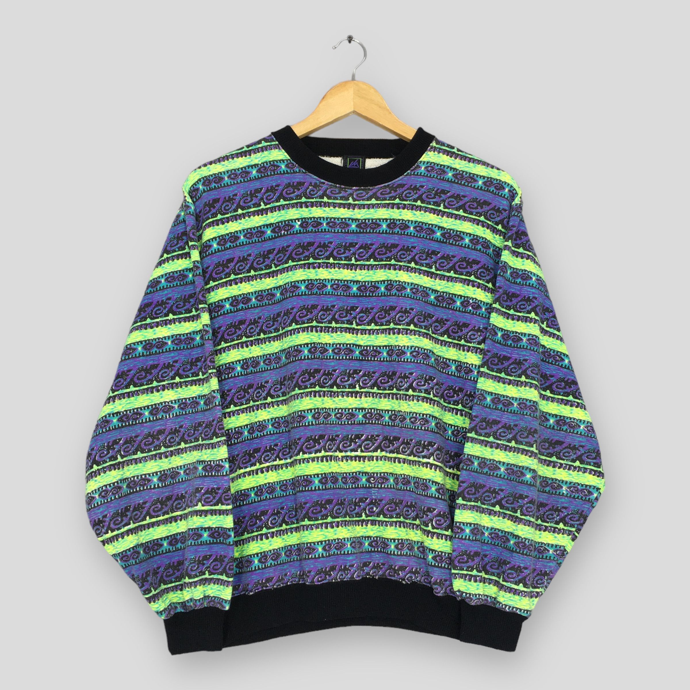 Vintage Vintage Local Masters Abstract Native Striped Sweatshirt M Size US M / EU 48-50 / 2 - 1 Thumbnail