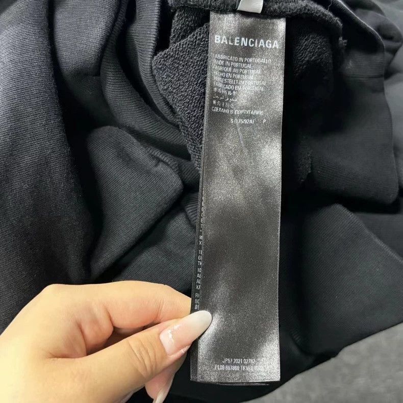 Balenciaga Balenciaga Black Embroidered Balenciaga Logo Sweatshirt-25 Size US S / EU 44-46 / 1 - 6 Thumbnail