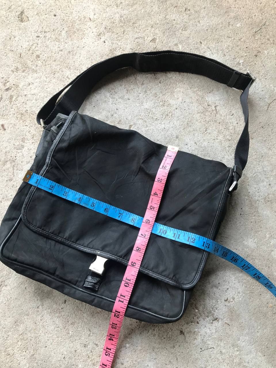 Prada × Vintage Vintage Prada Shoulder Messger Black Bag Size ONE SIZE - 11 Thumbnail