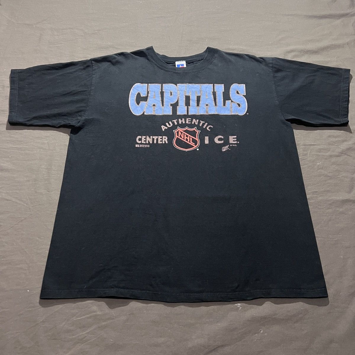 NHL × Vintage Vintage capitals centers ice Hockey Promo Tee XL Size US XL / EU 56 / 4 - 2 Thumbnail