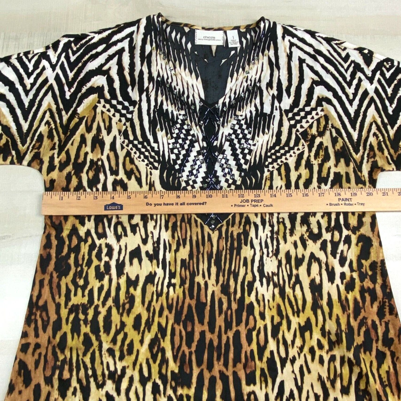 Vintage Womens Cheetah Animal Print Top Small Extra Large XL Size M / US 6-8 / IT 42-44 - 7 Thumbnail