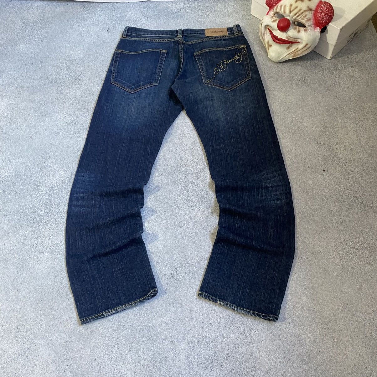 Ed Hardy Vintage Ed Hardy Denim Jeans Baggy Japanese Y2K Size US 34 / EU 50 - 4 Thumbnail