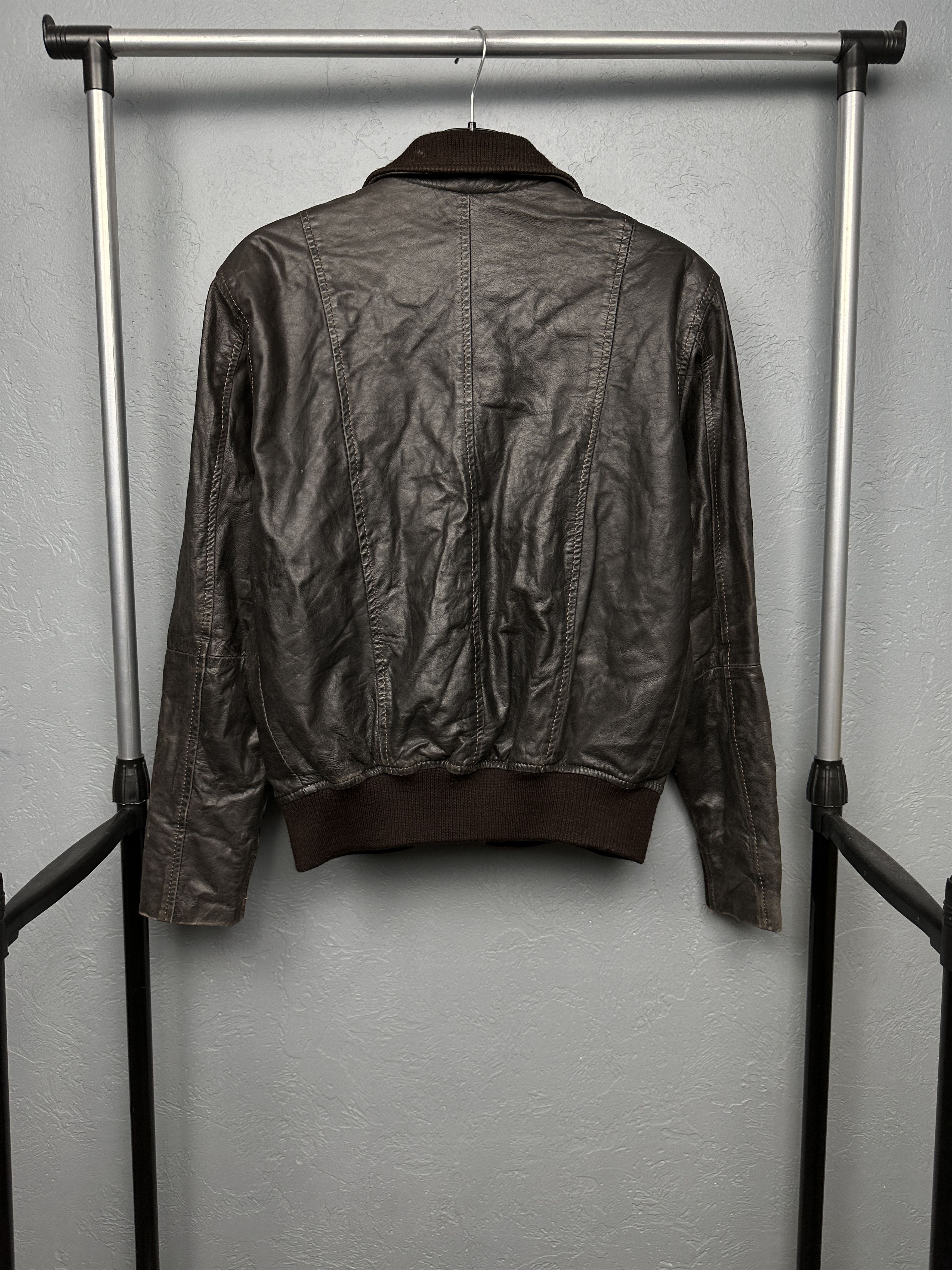 Genuine Leather Aviatrix Vintage Mens Military Leather Jacket Size US M / EU 48-50 / 2 - 7 Thumbnail