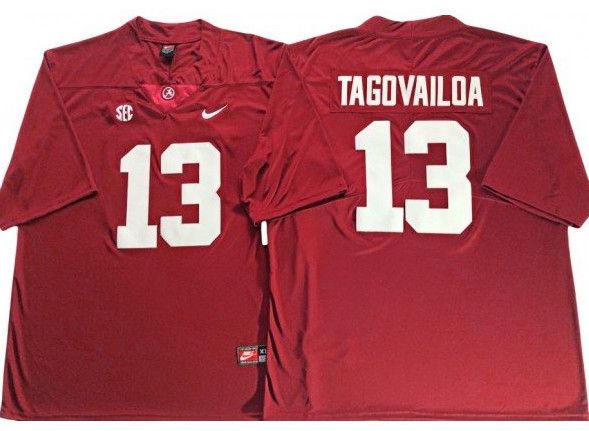 Other Alabama Crimson Tide 13 Tua Tagovailoa Red Football Jersey Size US M / EU 48-50 / 2 - 1 Thumbnail