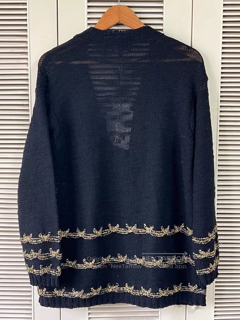 Chanel Chanel Black knitted cardigan coat Size XS / US 0-2 / IT 36-38 - 2 Thumbnail