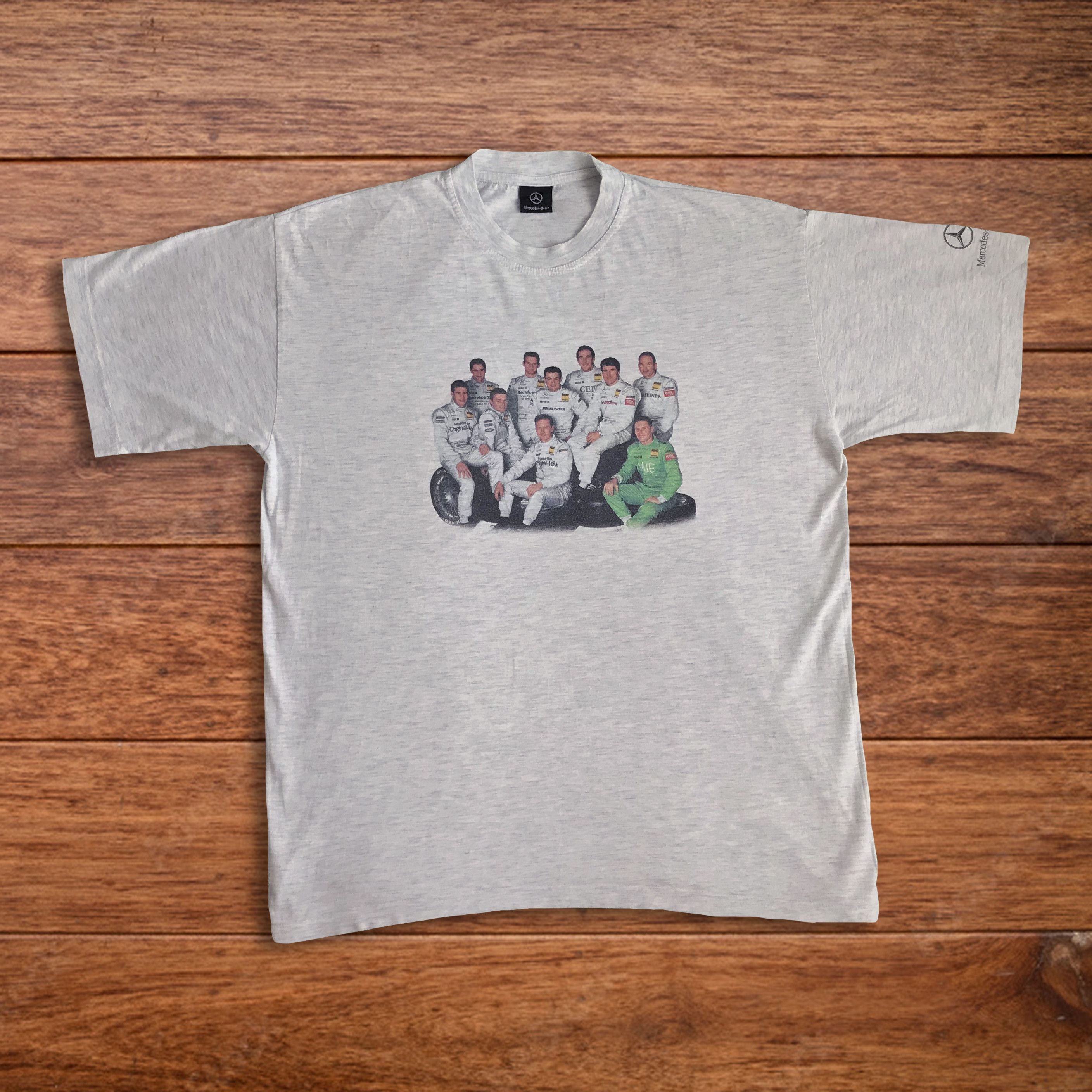 Mercedes-Benz Vintage Y2K MERCEDES BENZ T shirt Formula OneTee MotorSport Size US L / EU 52-54 / 3 - 1 Thumbnail