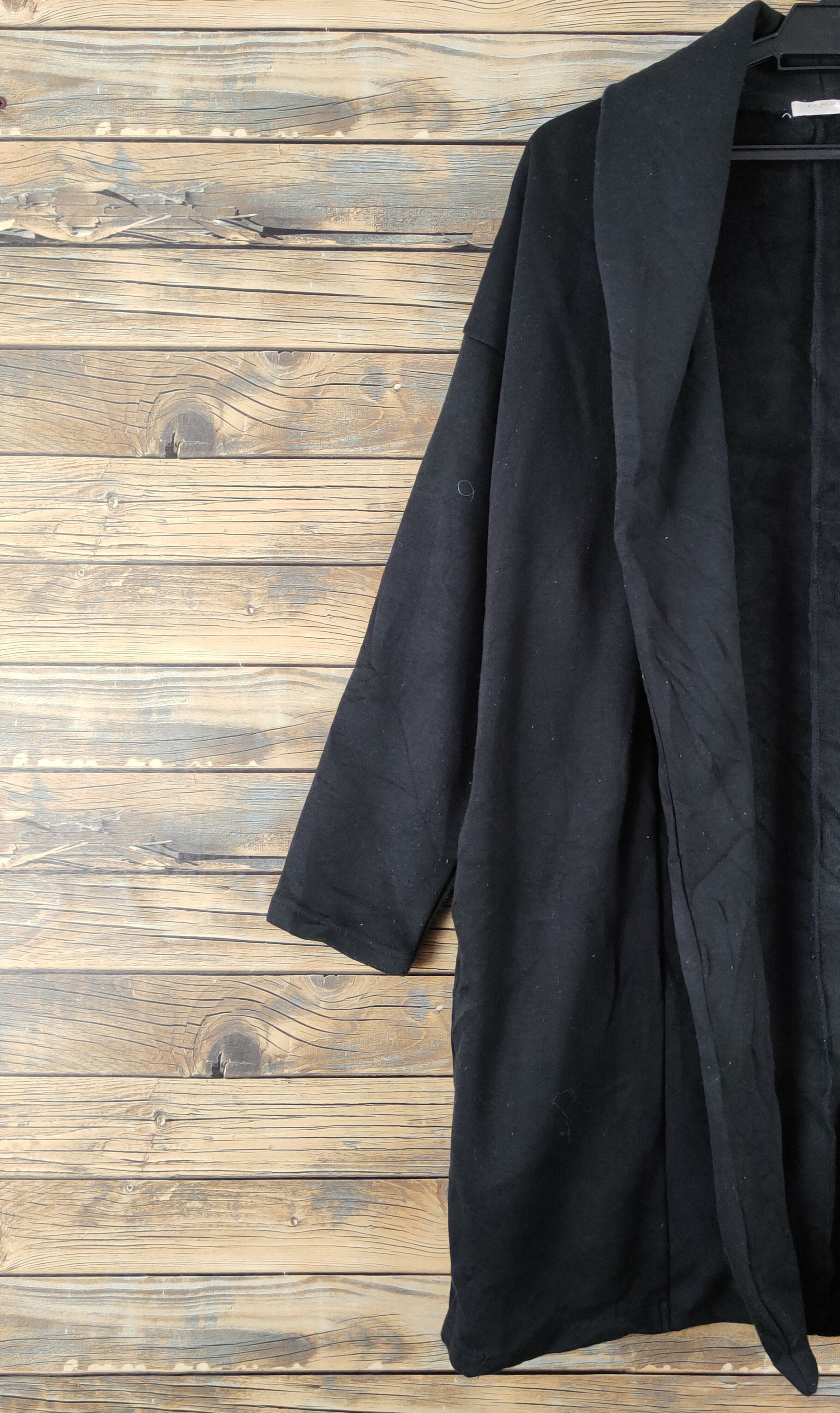 Japanese Brand × Vintage Avant Garde Fashion by Glacier Black Long Cardigan Size L / US 10 / IT 46 - 3 Thumbnail