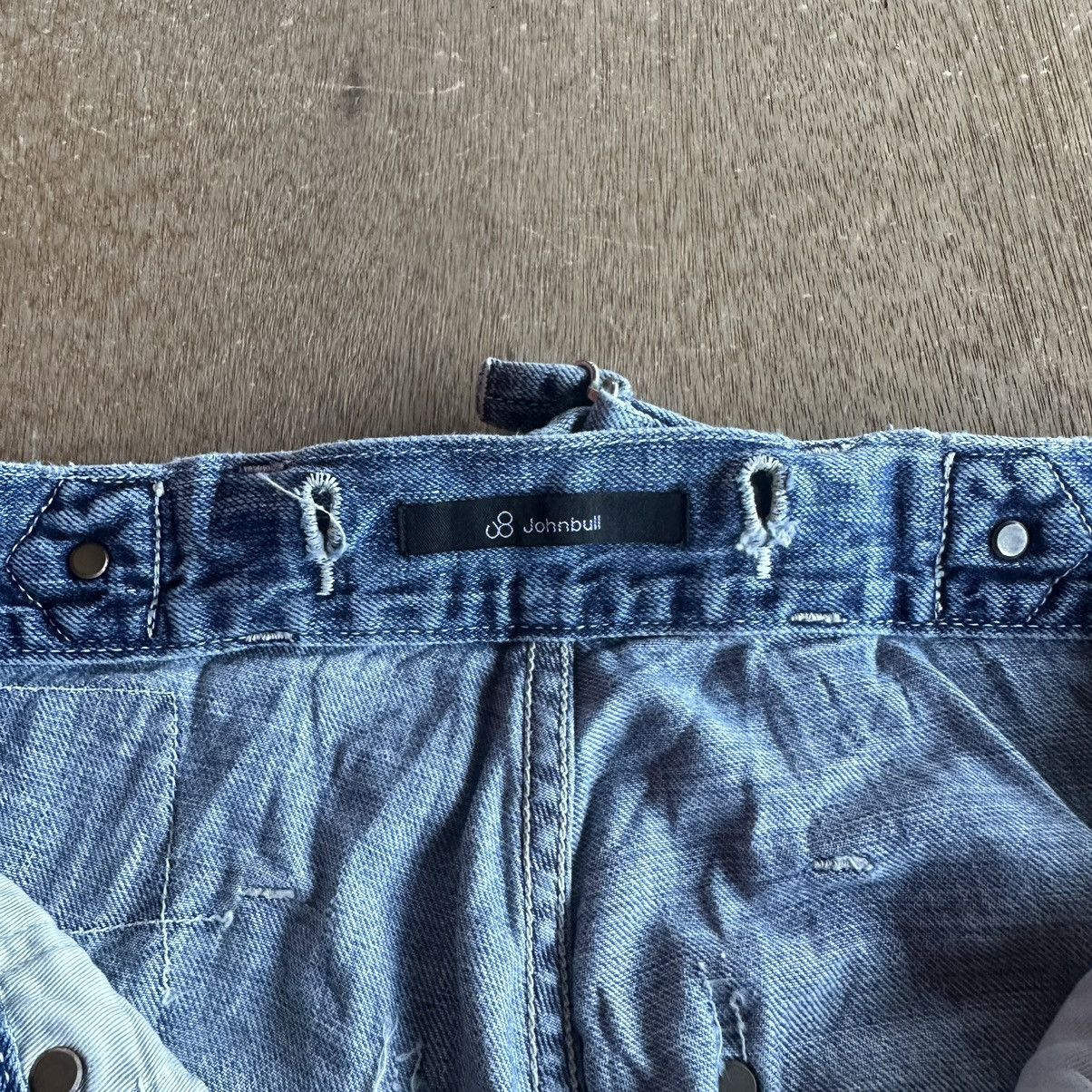 Japanese Brand Vintage JOHNBULL Jeans Cinch Back Denim Hidden Rivet Pants Size US 27 - 10 Thumbnail