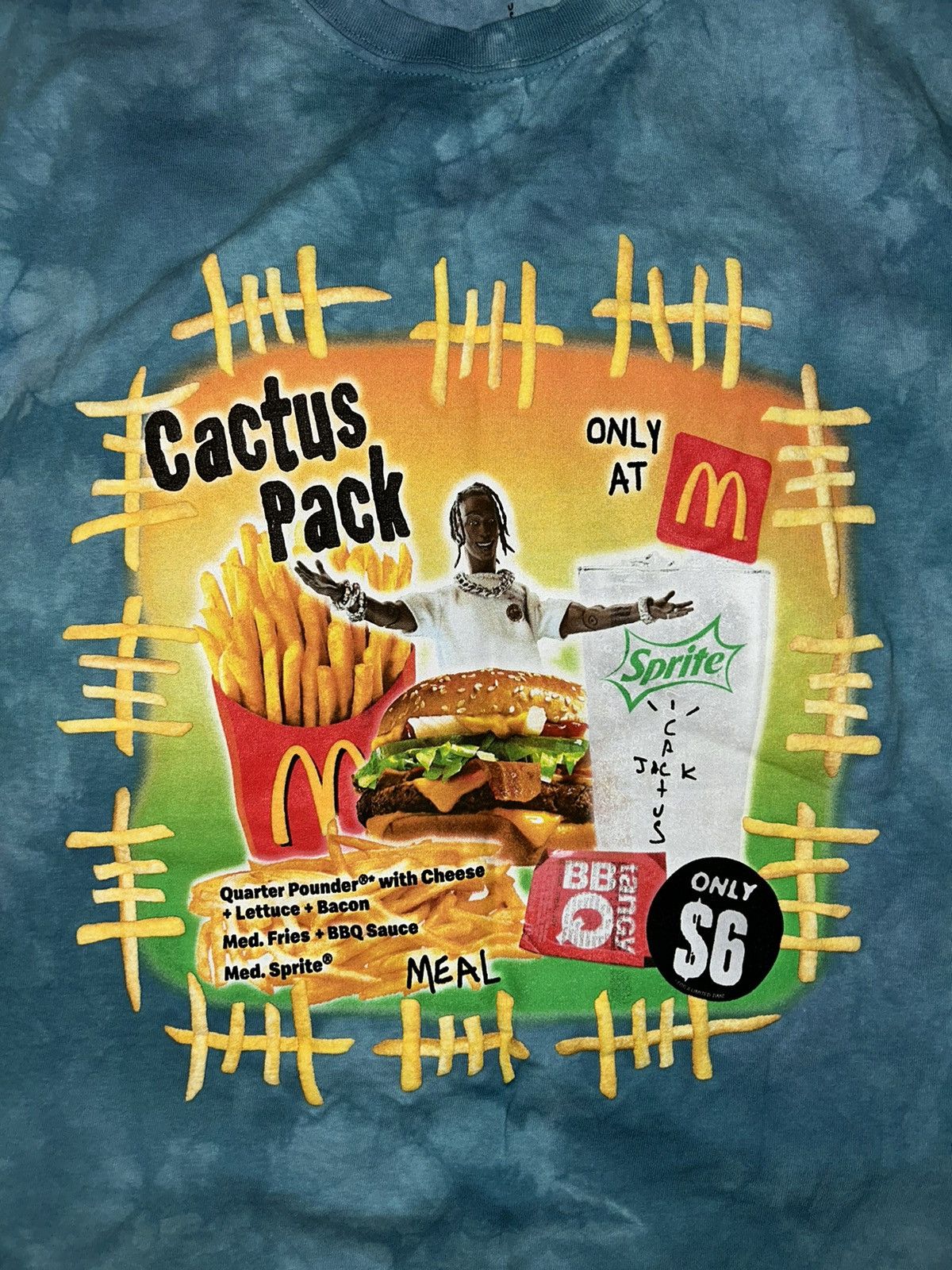 Travis Scott Travis Scott X McDonald’s Cactus Pack Vintage Bootleg Tshirt Size US L / EU 52-54 / 3 - 2 Thumbnail