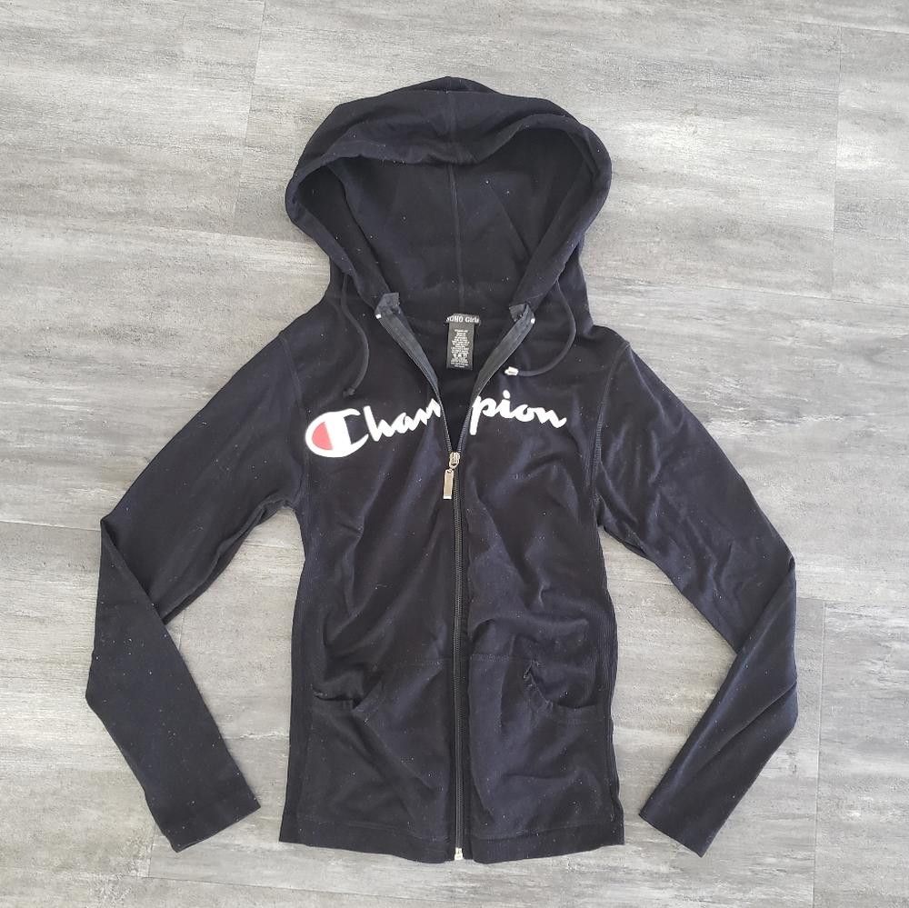 Designer Black Champion SG Athletic Zip Up Size ONE SIZE - 1 Thumbnail
