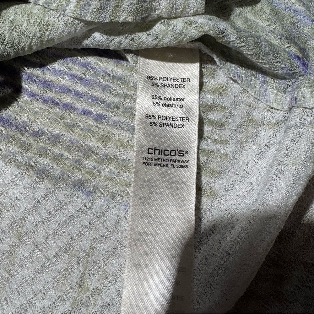 Chicos Chico's Easywear Watercolor Brush 3/4 Sleeve Tunic Size 2 U Size L / US 10 / IT 46 - 8 Thumbnail