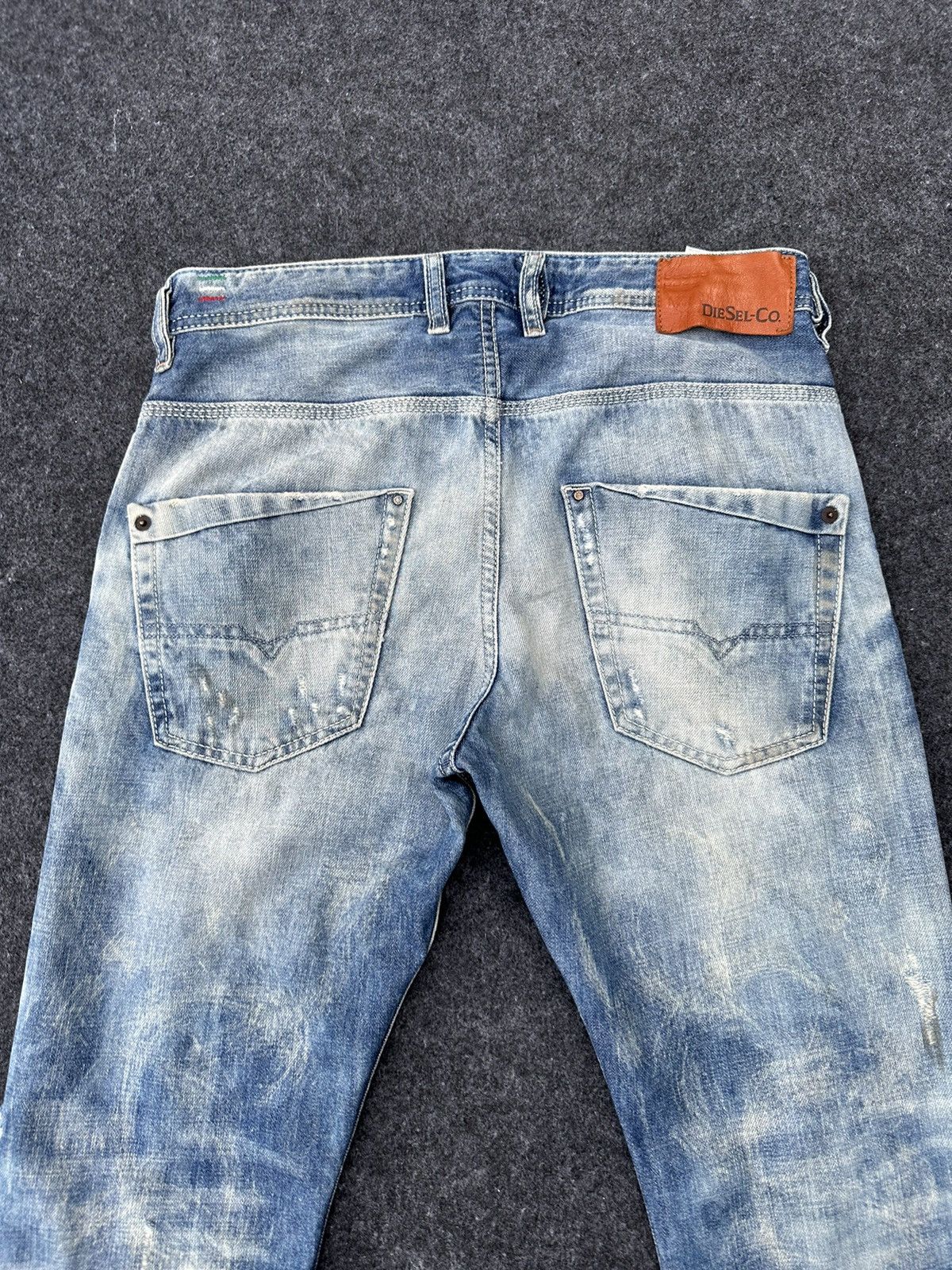 Beauty Beast × Diesel Diesel Italy Krooley Acid Design Regular Slim Denim D38 Size US 30 / EU 46 - 4 Thumbnail