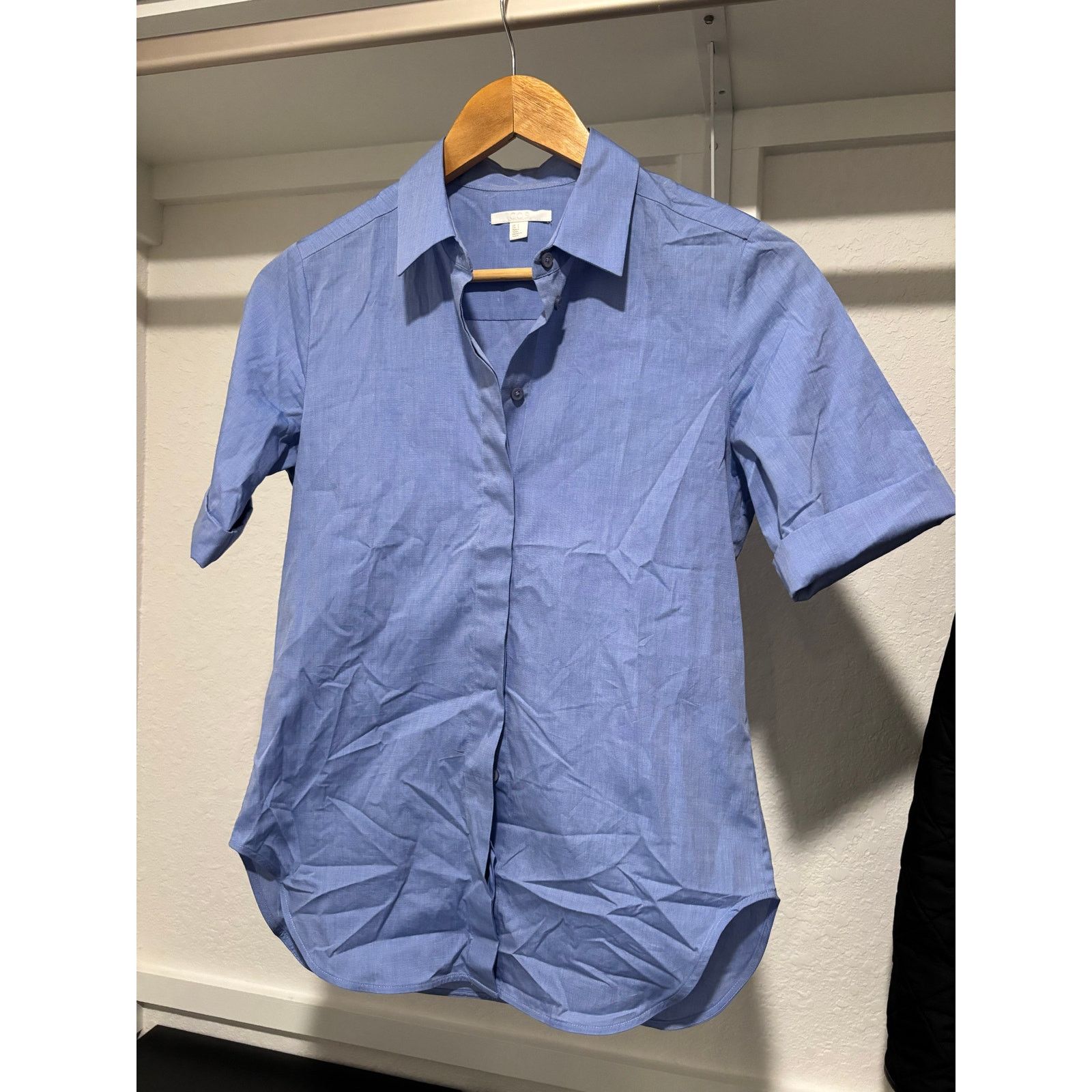 Cos NWOT COS Short-Sleeved Shirt With Turn Ups Sz 2 Size XS / US 0-2 / IT 36-38 - 5 Thumbnail