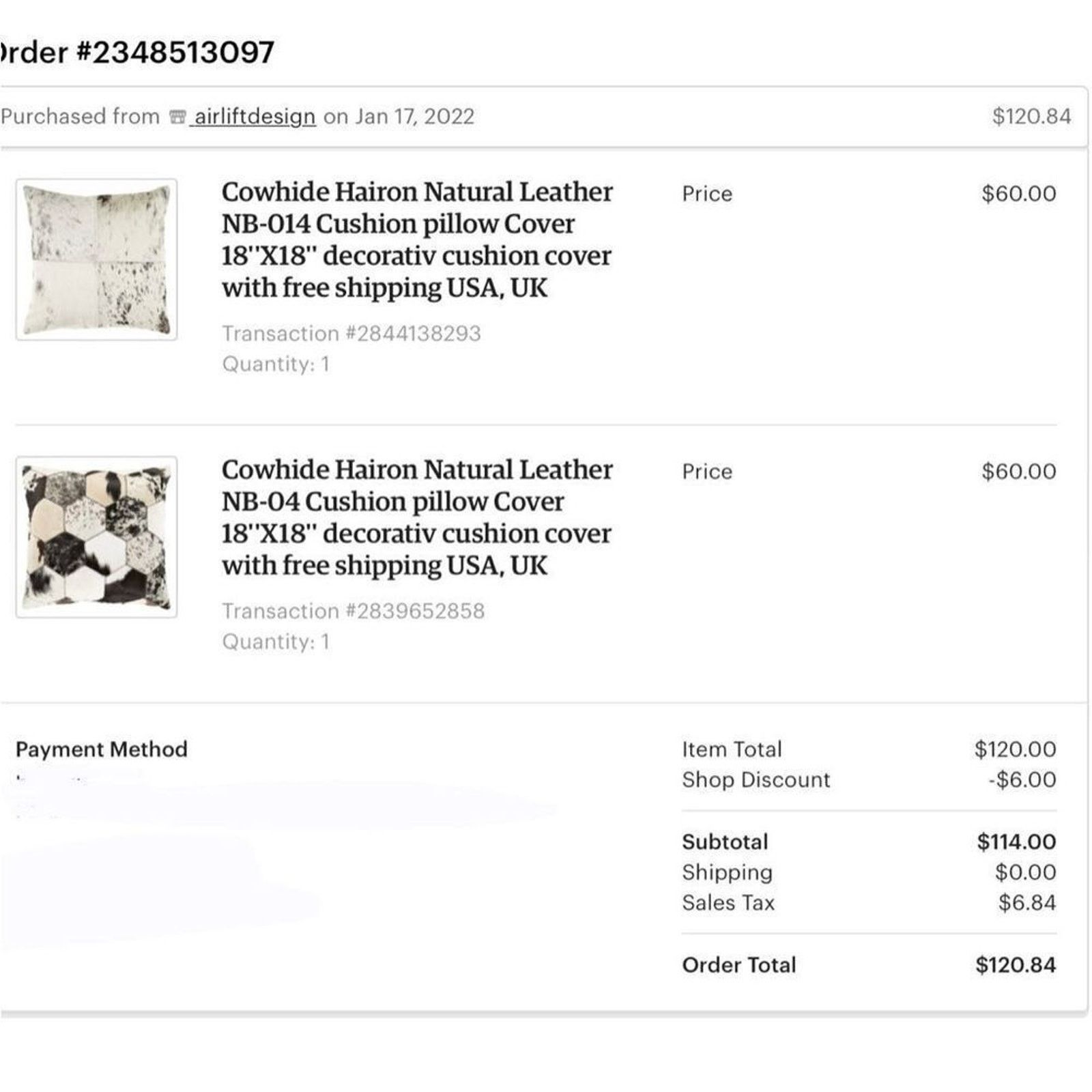 Other Cowhide Decorative Pillow Cover | Sz 18” x 18” Size ONE SIZE - 8 Thumbnail