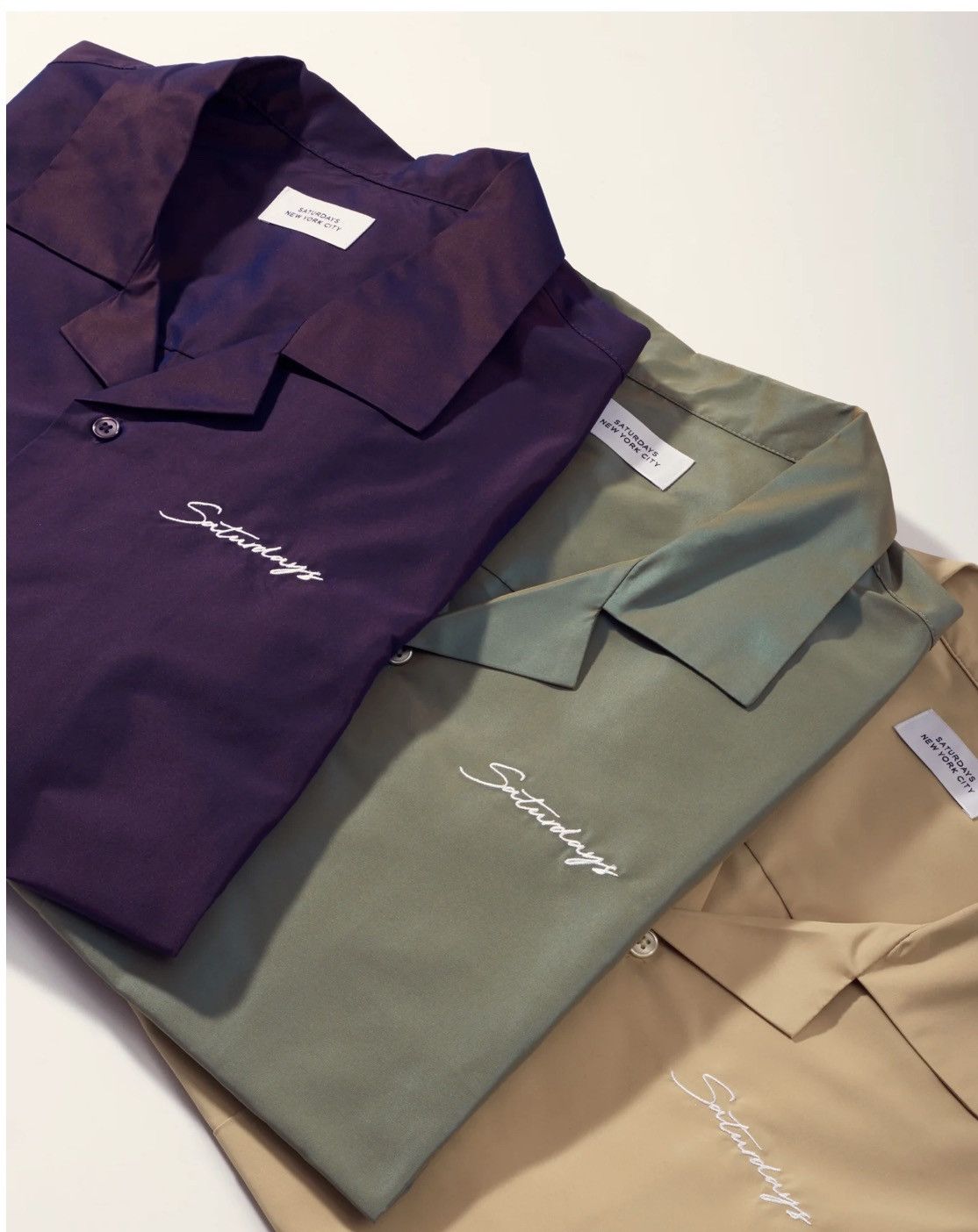 saturdays iridescent canty ss shirt 新品 Saturdays NYC（サタデーズ ニューヨークシティ ）の