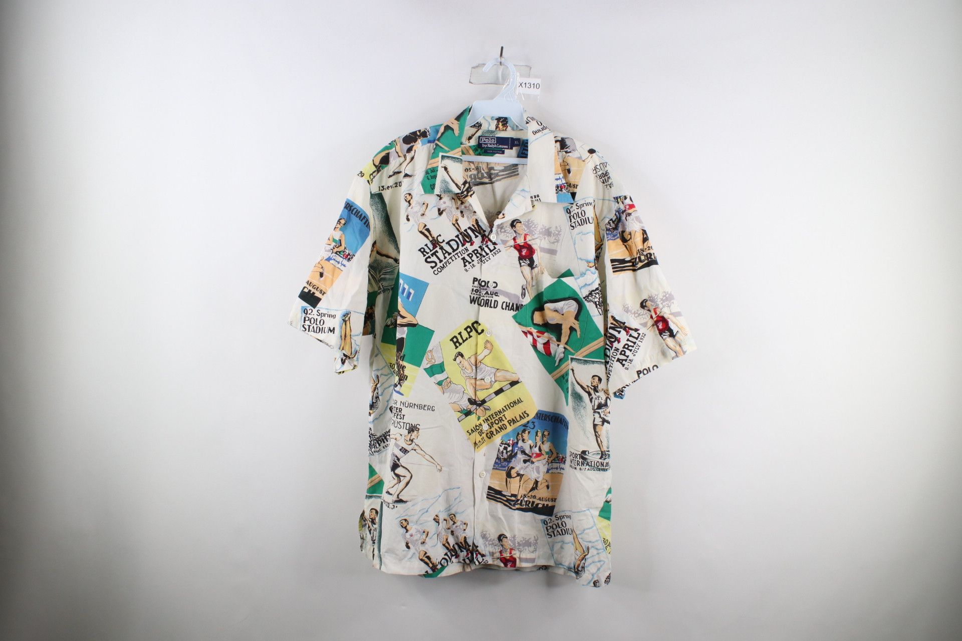 Polo Ralph Lauren Vintage 90s Ralph Lauren Series Looped Collar Button Shirt Size US XL / EU 56 / 4 - 1 Thumbnail