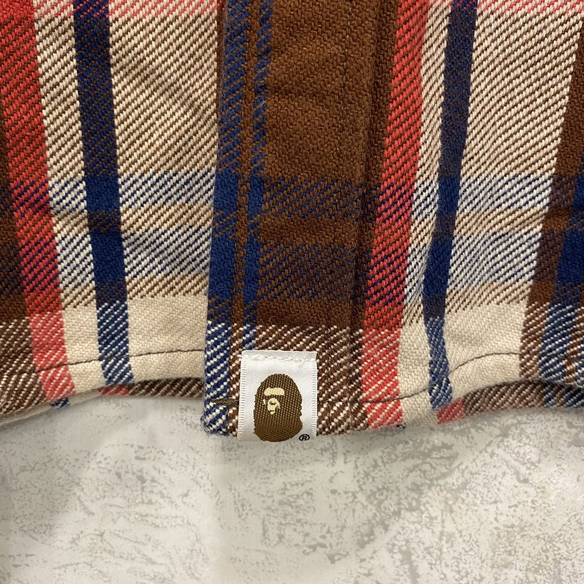 Bape Bape Plaid Button Down L/S Shirt Size S / US 4 / IT 40 - 4 Thumbnail