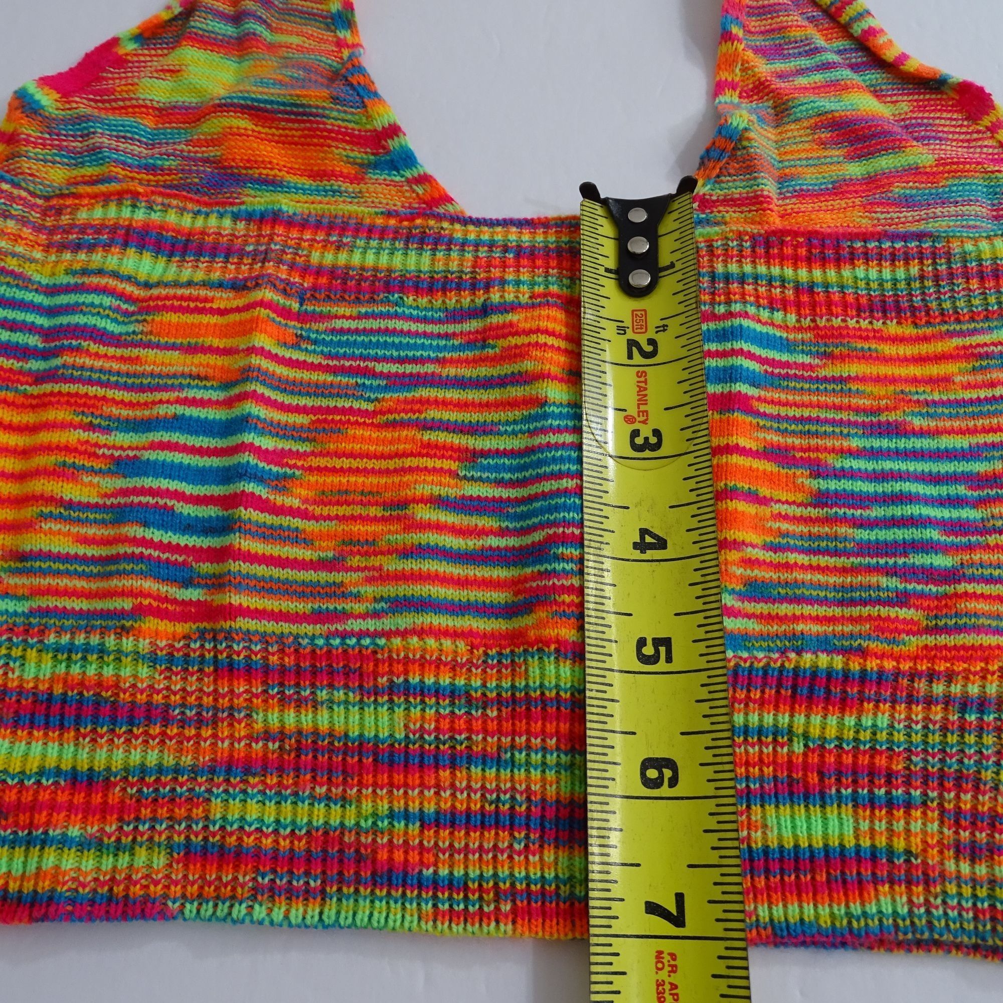 Other Vibrant Multicolor Cropped Knit Halter Top Women Size XS Size XS / US 0-2 / IT 36-38 - 8 Thumbnail