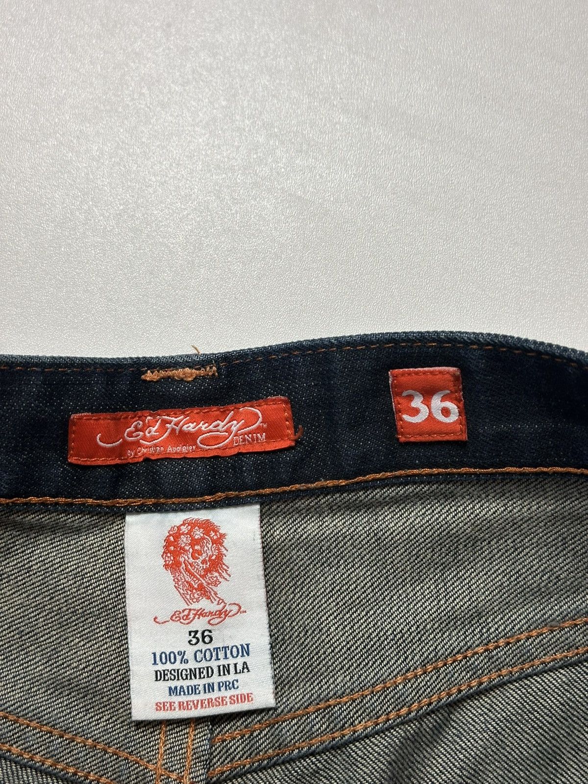 Ed Hardy Vintage Ed Hardy Jorts Size US 36 / EU 52 - 7 Thumbnail