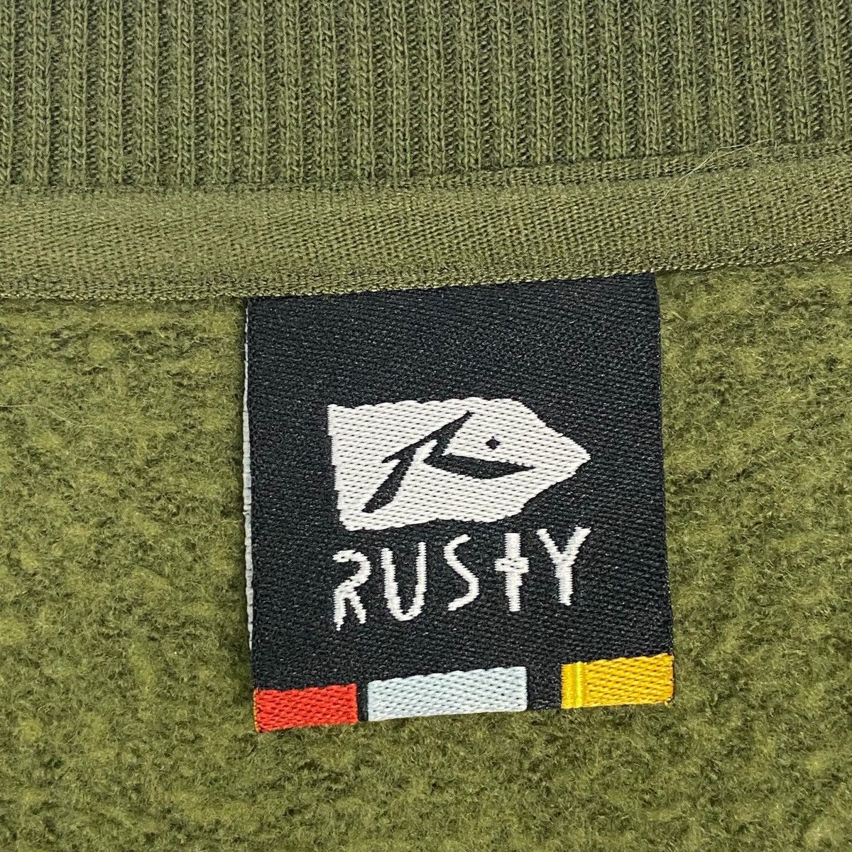 Other Vintage Rusty Big Logo Printed Crewneck Sweatshirt Green L Size US L / EU 52-54 / 3 - 7 Thumbnail