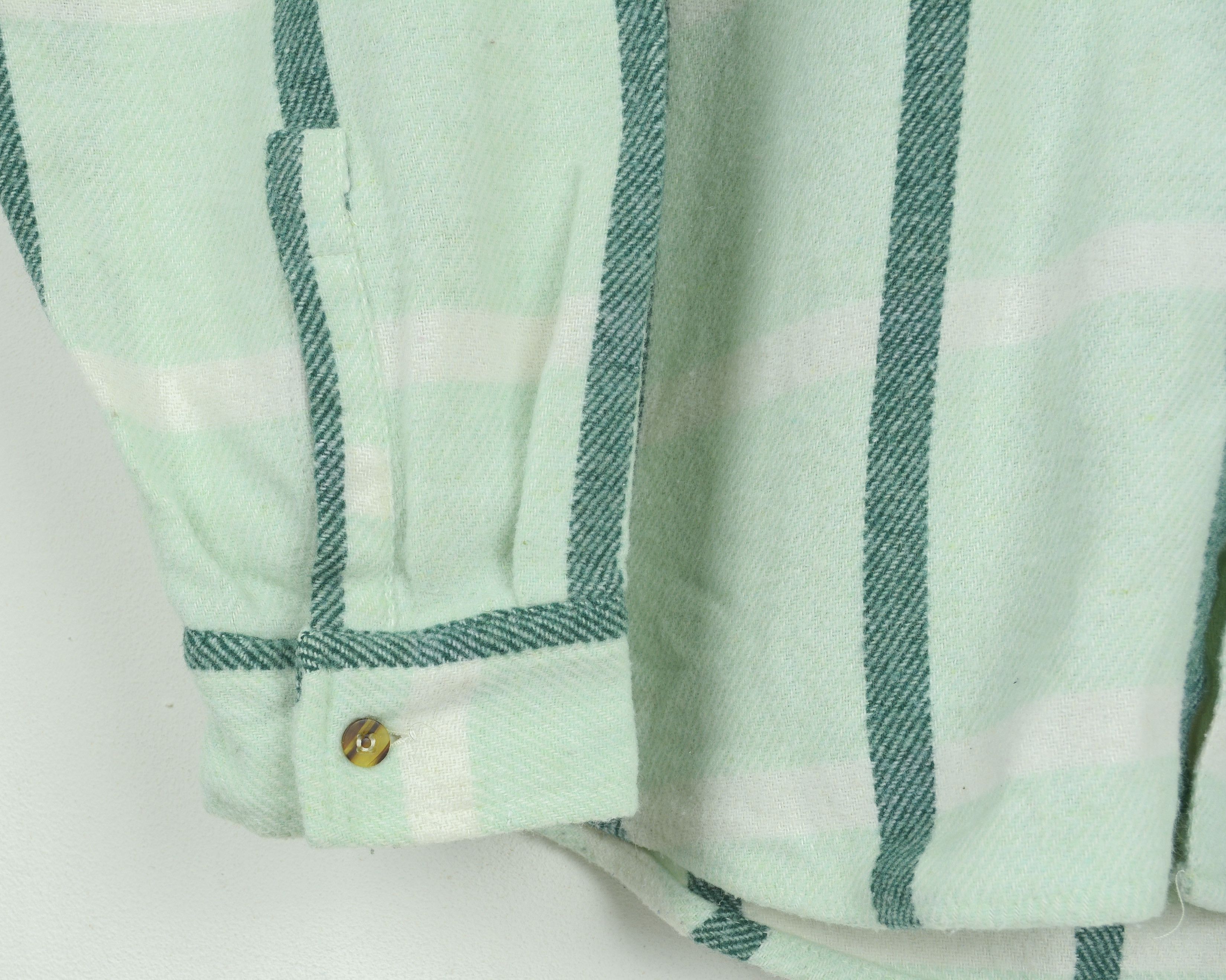Flannel Flannel Vintage 90s Wool Casual Shirt Striped Long Sleeve Size US XL / EU 56 / 4 - 8 Thumbnail