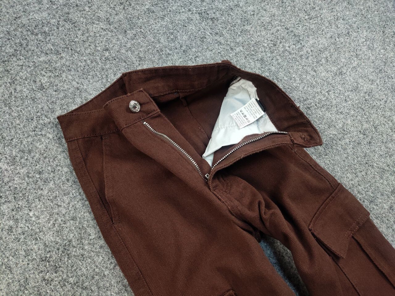 Japanese Brand Vintage 90's Japan Style Y2K Brown Denim Cargo Jeans Pants Size 26" / US 2 / IT 38 - 11 Thumbnail