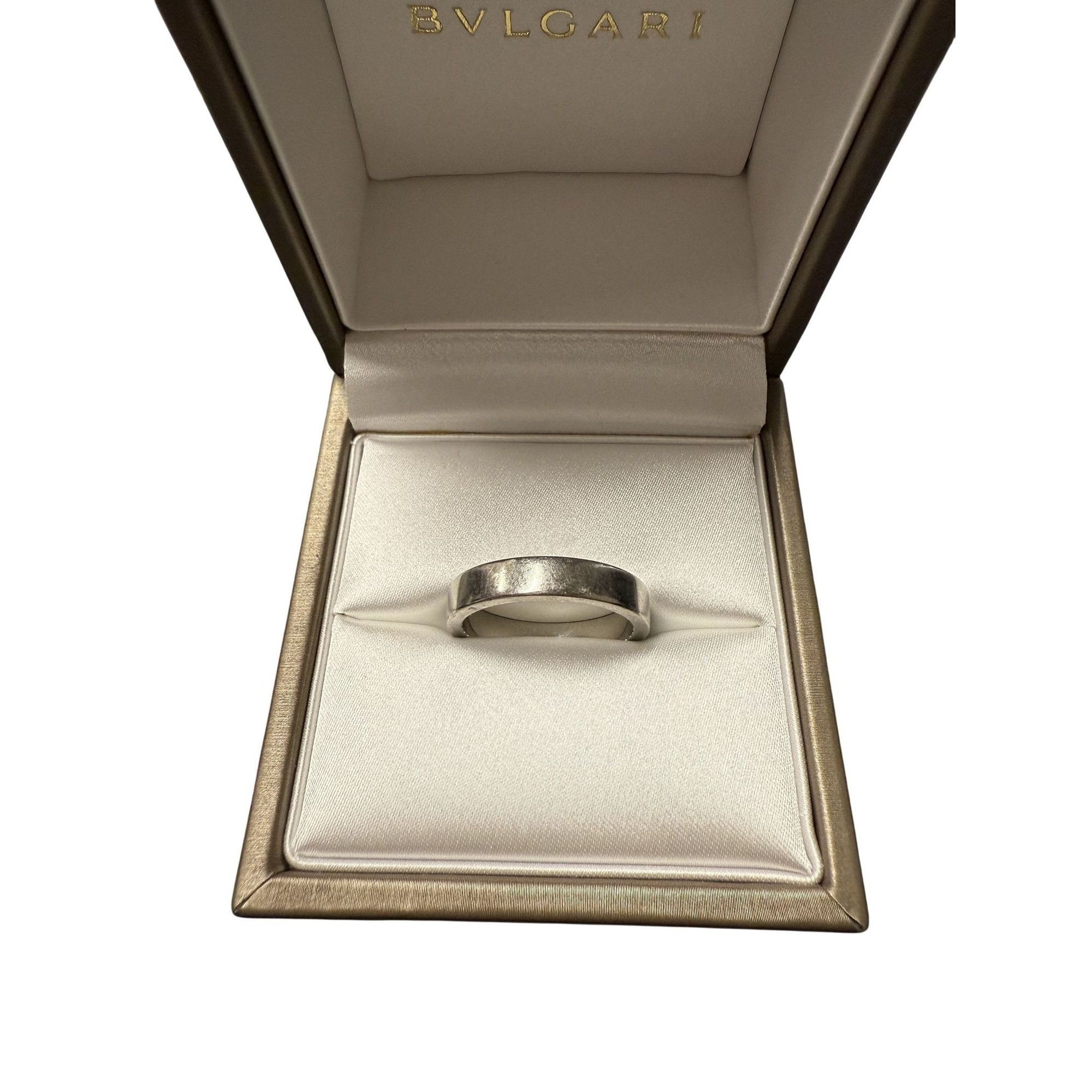 Bvlgari Bvlgari Platinum Wedding Band Ring Size 58 Engraved With Aut Size ONE SIZE - 3 Thumbnail