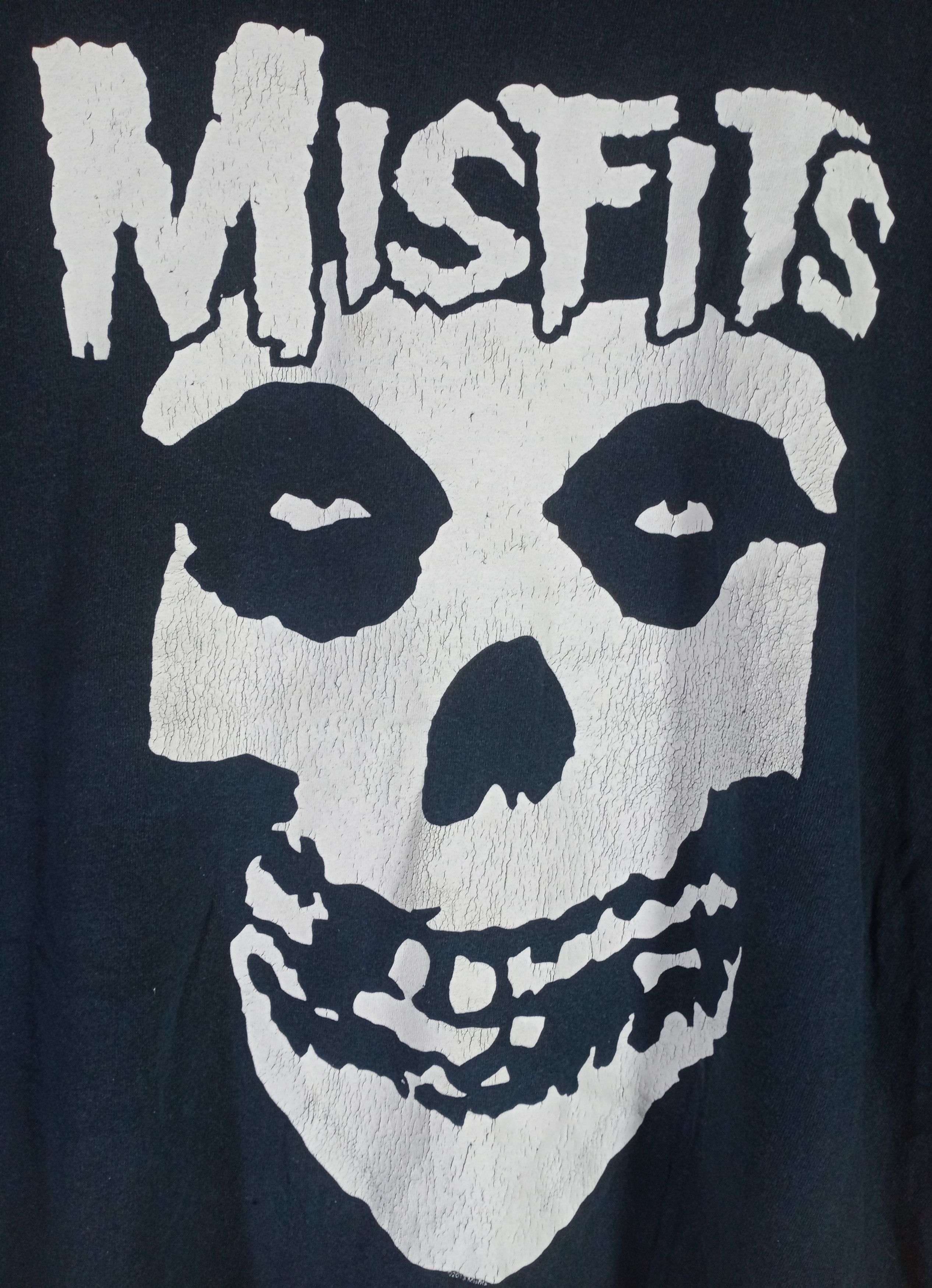 Misfits × Vintage Rare Vintage Misfits Big Skull Metal Band Rock Tshirt Size US XL / EU 56 / 4 - 3 Thumbnail