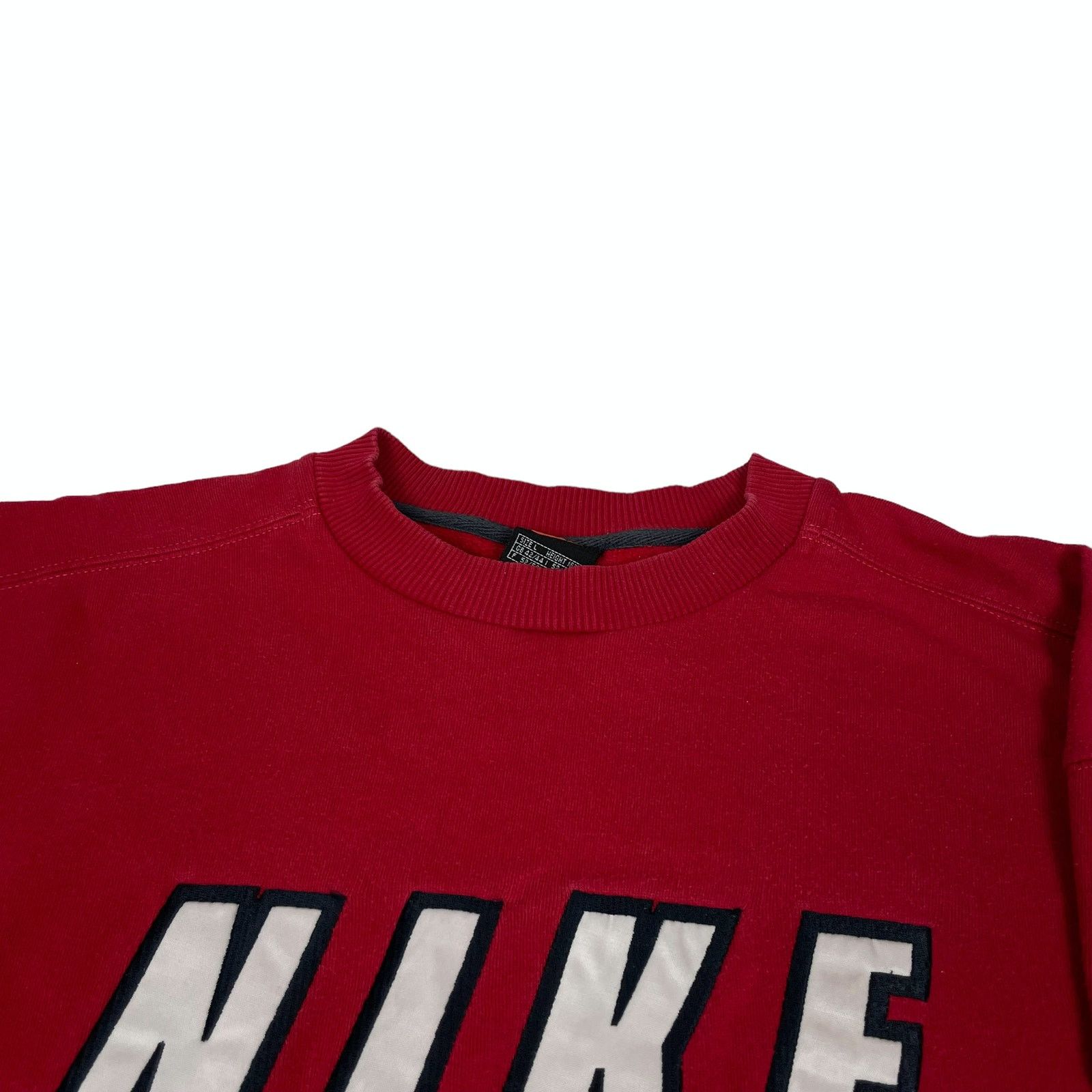 Nike Nike Men's Red Spell Out Long Sleeve Pullover Sweatshirt L Size US L / EU 52-54 / 3 - 6 Thumbnail