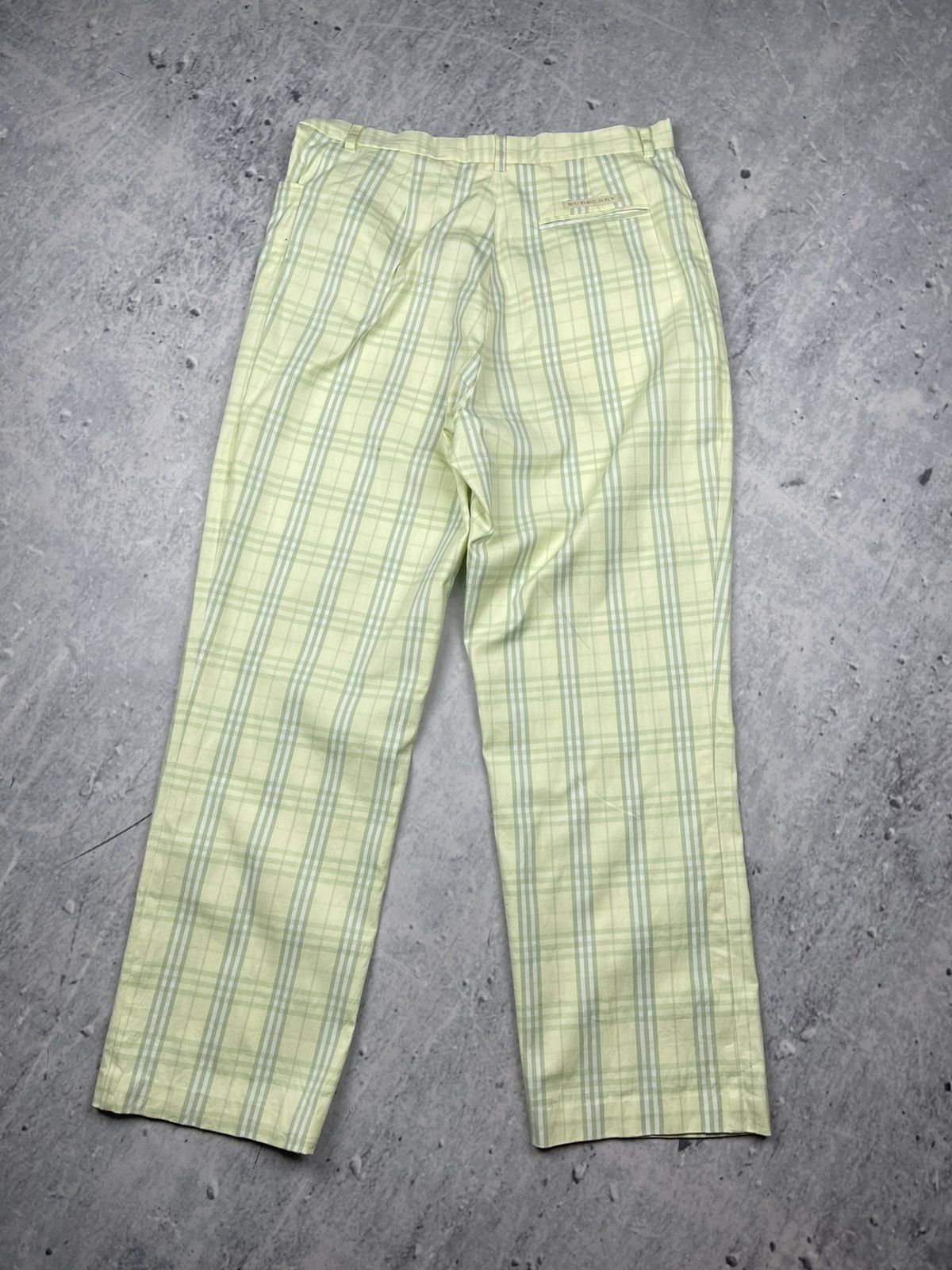 Burberry × Vintage Burberry luxury green pants Size US 31 - 2 Thumbnail