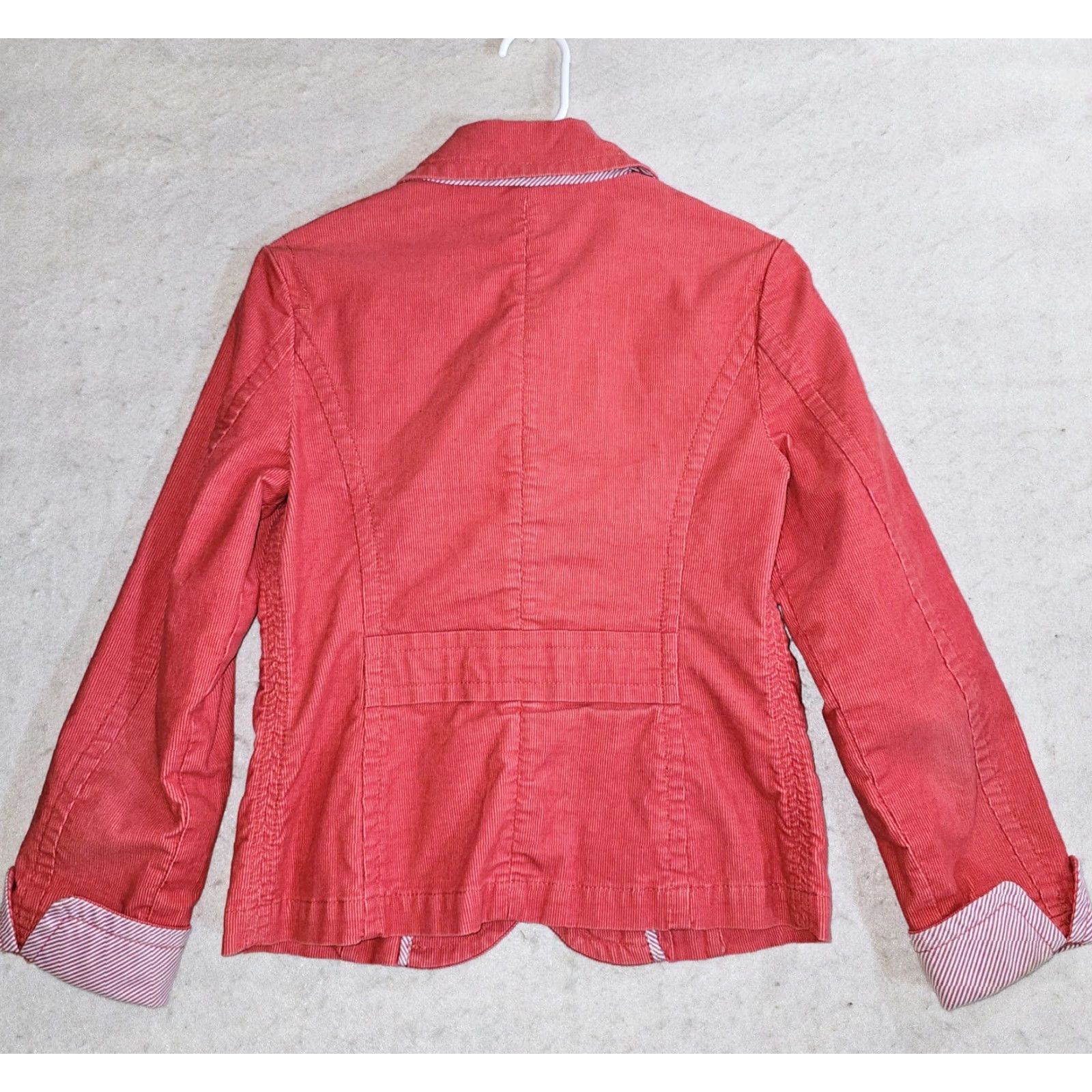 Vintage VINTAGE L.L. Bean Blazer Jacket Corduroy Salmon Pink 4 Reg Women's Vintage Pattern Solid Long Sleeve Button Up Embroidered Duck Size S / US 4 / IT 40 - 7 Thumbnail