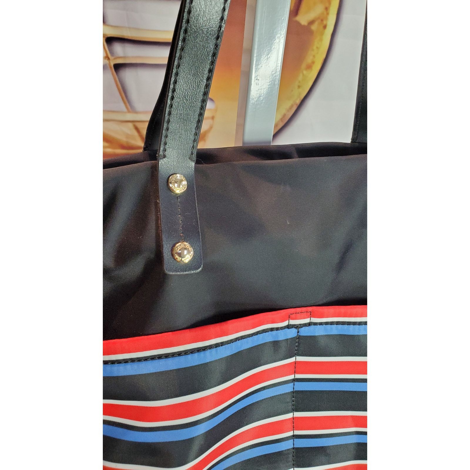 Calvin Klein Calvin Klein Blue Red white Striped Tote Shoulder Bag Size ONE SIZE - 8 Thumbnail