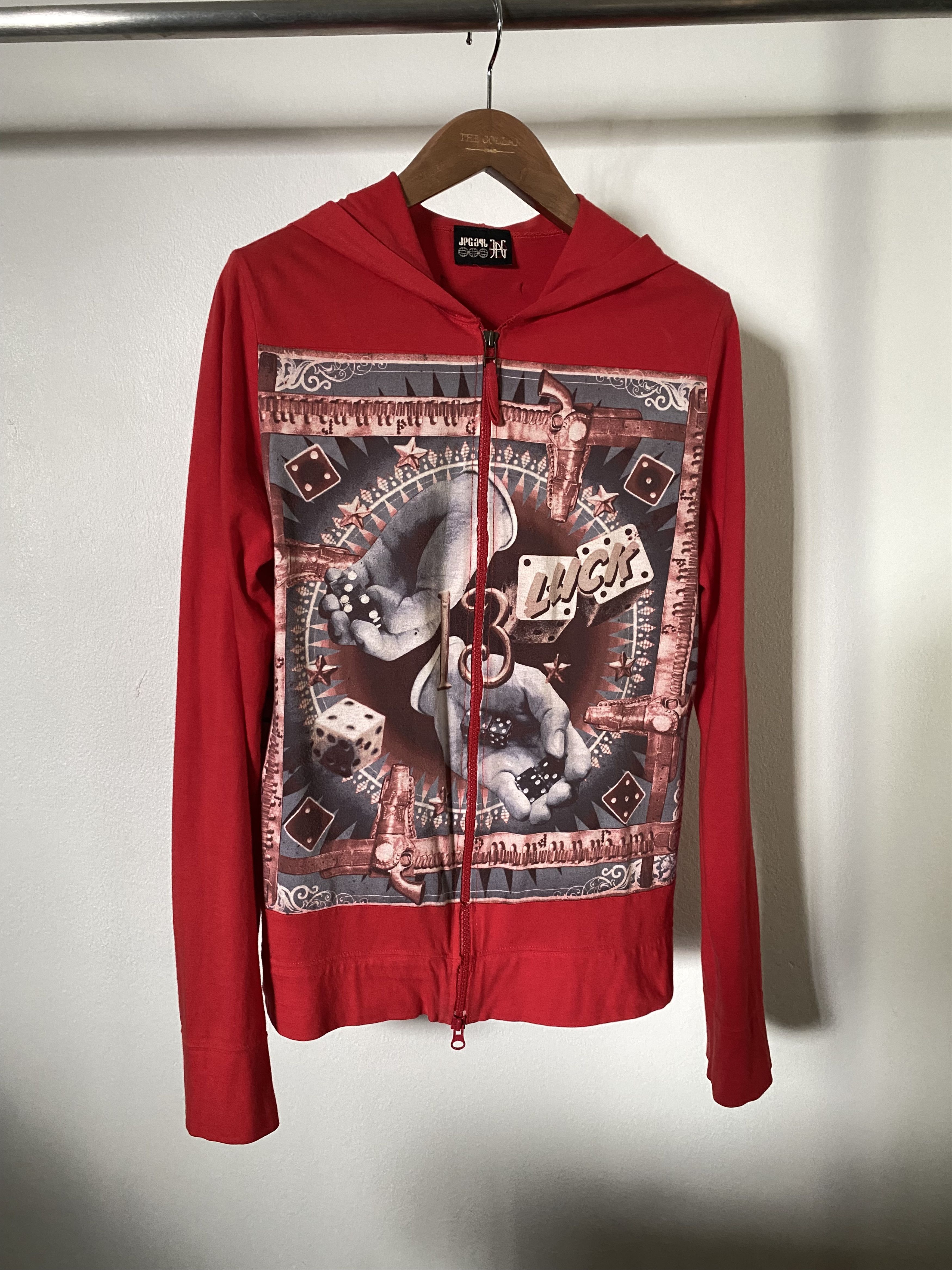 'JPG' by Jean Paul Gaultier 13 Hoodie RED