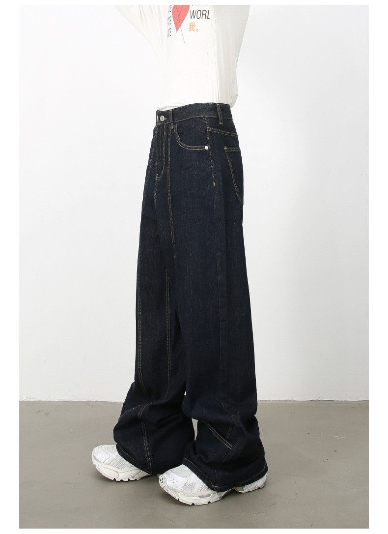 Japanese Brand × Jean American retro high street loose straight jeans for men Size US 32 / EU 48 - 5 Thumbnail