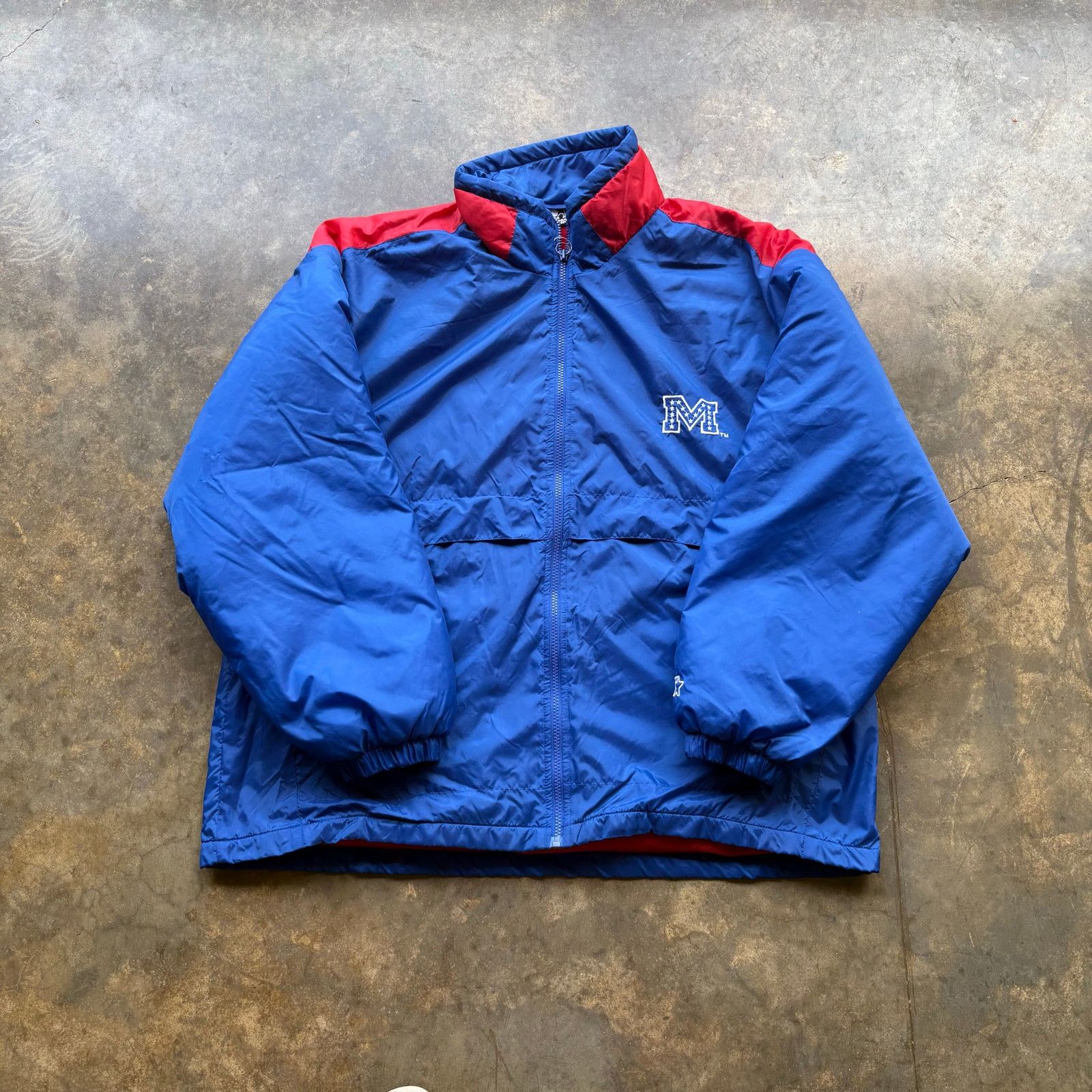 Starter Vintage Y2K Ole Miss Starter Jacket Size US XL / EU 56 / 4 - 1 Thumbnail